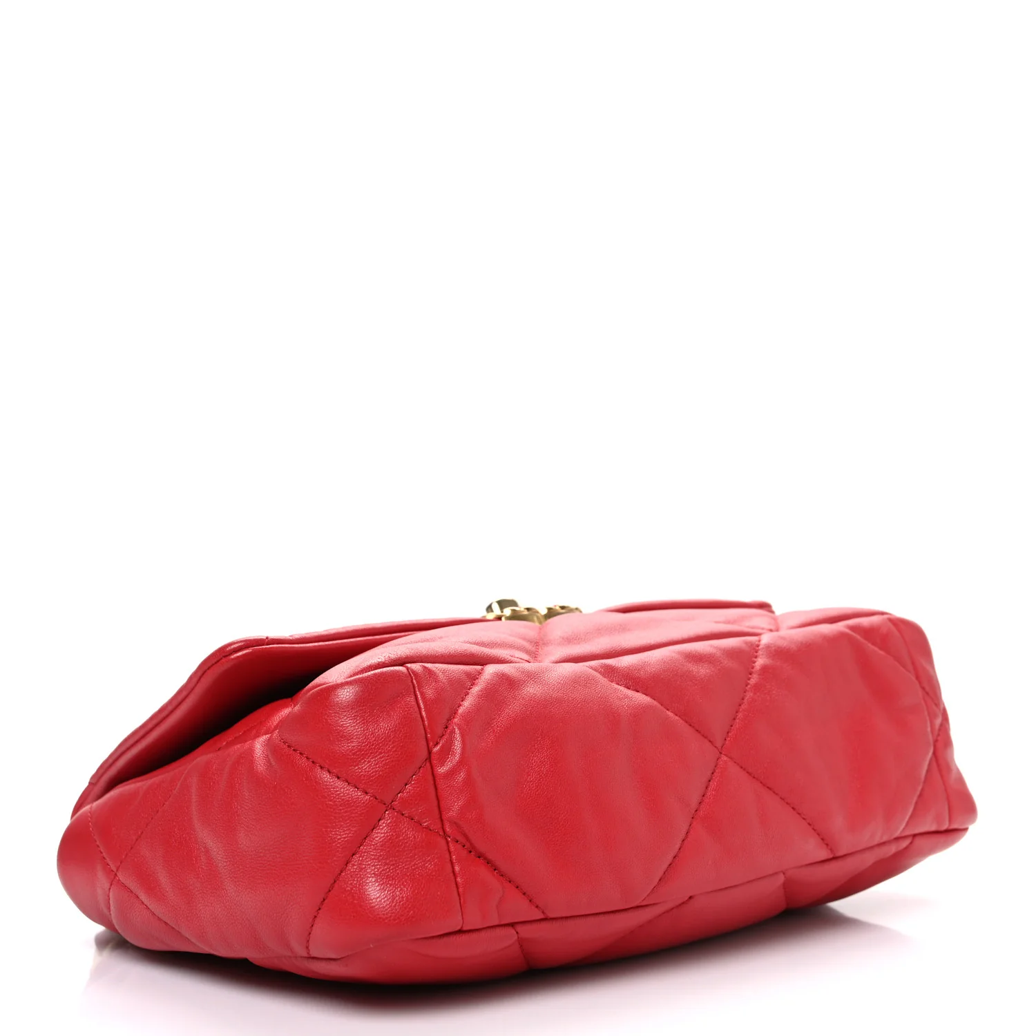 Lambskin Quilted Medium Chanel 19 Flap Red - Top Club