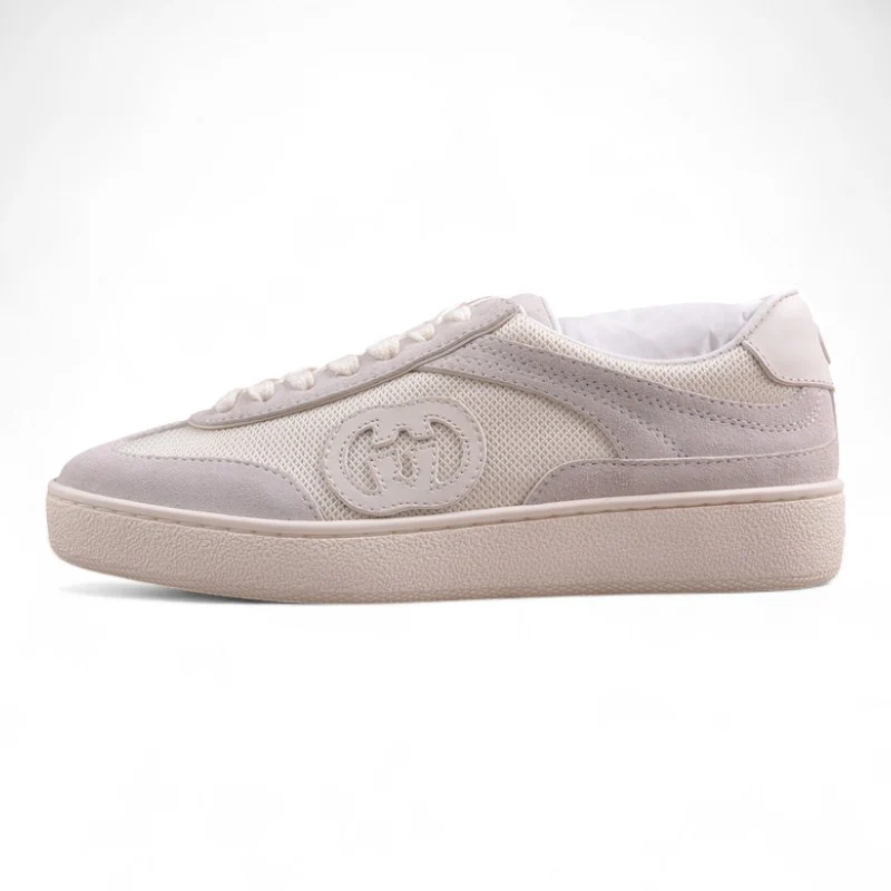 Women's Gucci G75 Trainer White Suede - Sneaker Replica Workshop