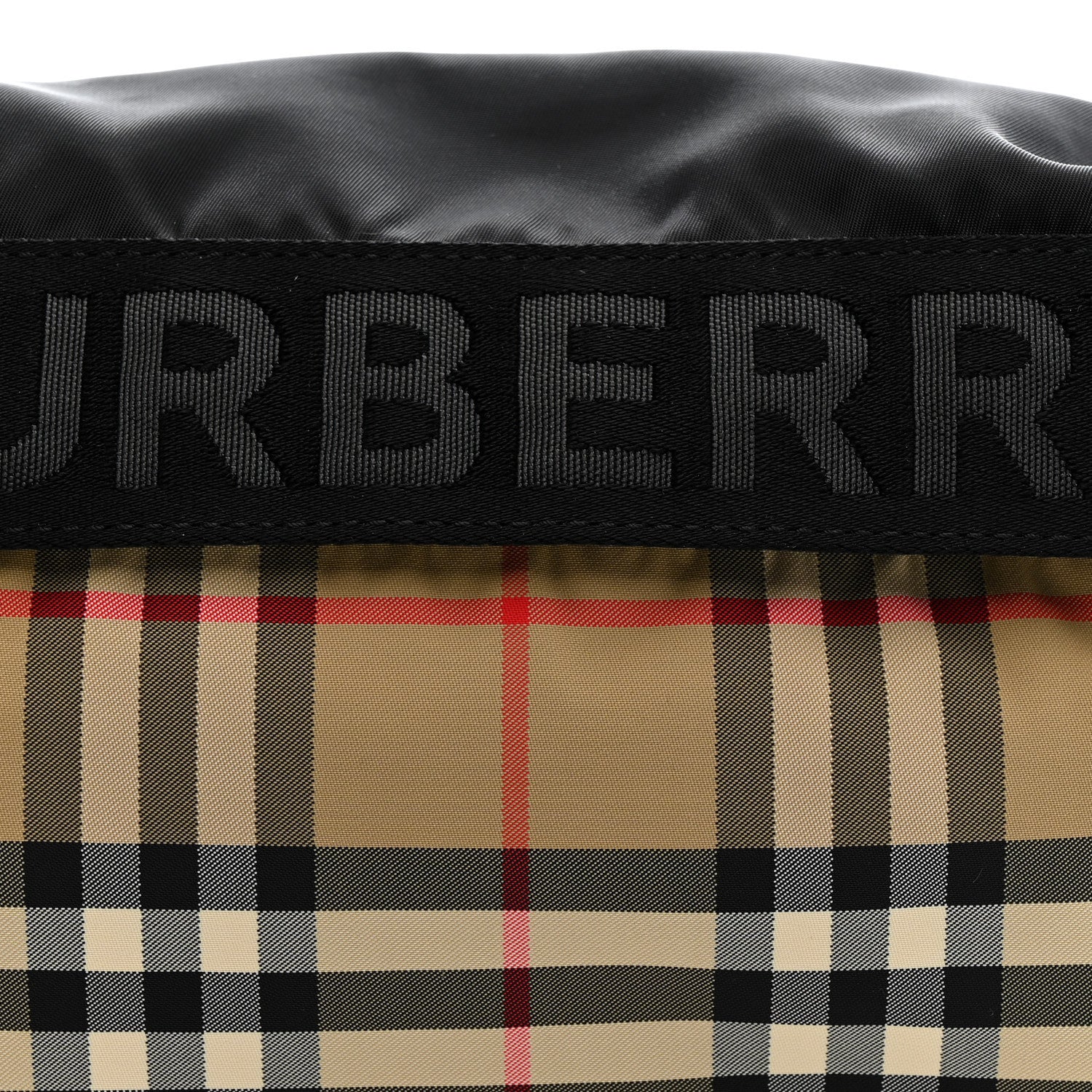 Nylon Vintage Check Sonny Bum Bag Archive Beige Black - Top Club