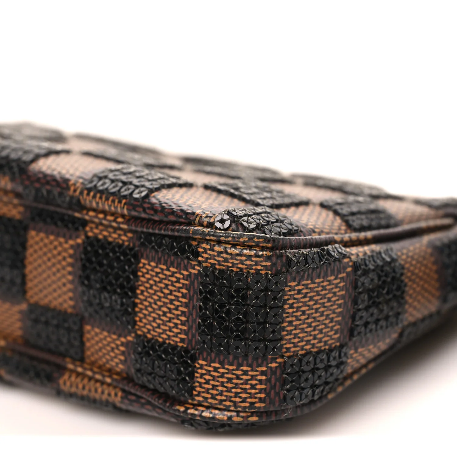 Damier Paillettes Mini Pochette Accessories Black - Top Club