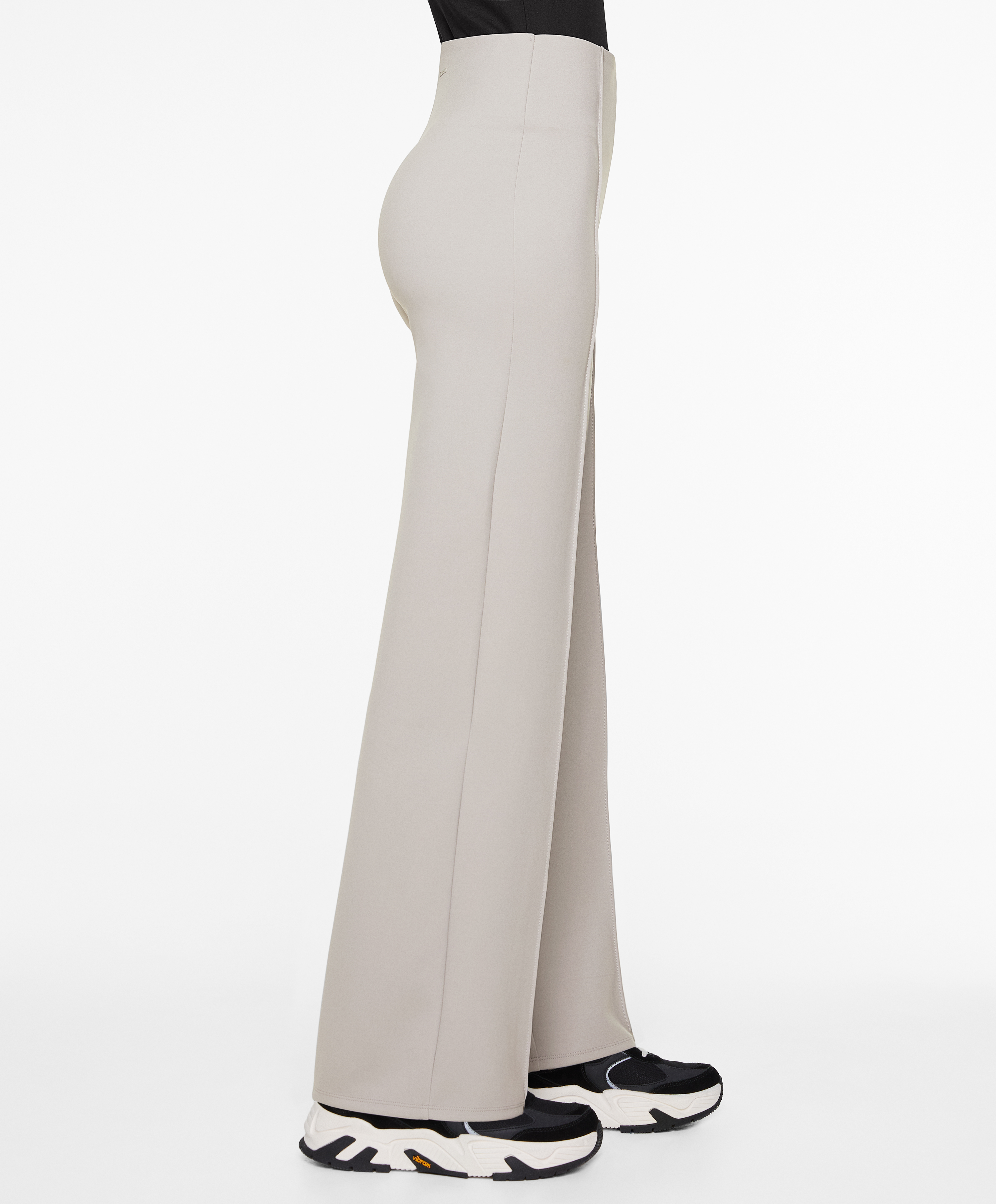 OYSHO Neoprene-effect straight-leg trousers
