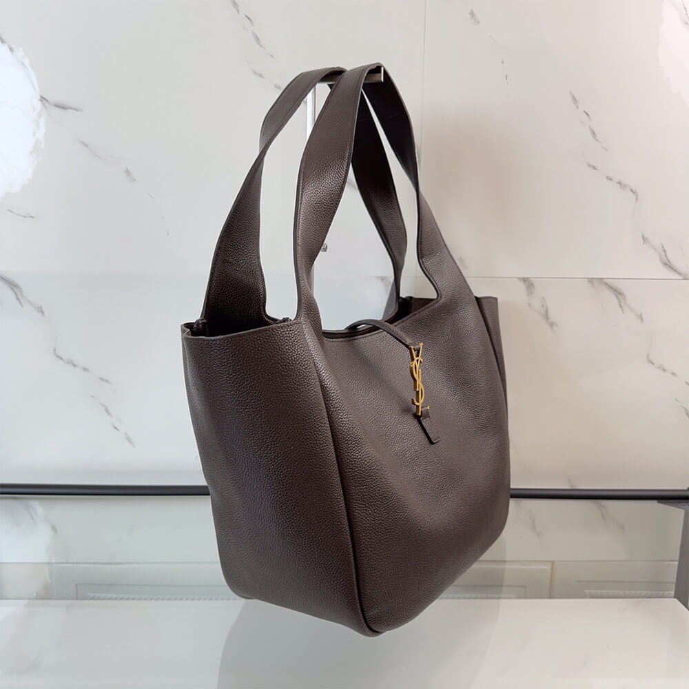YSL LE 5 A 7 BEA IN GRAINED LEATHER - Top Club