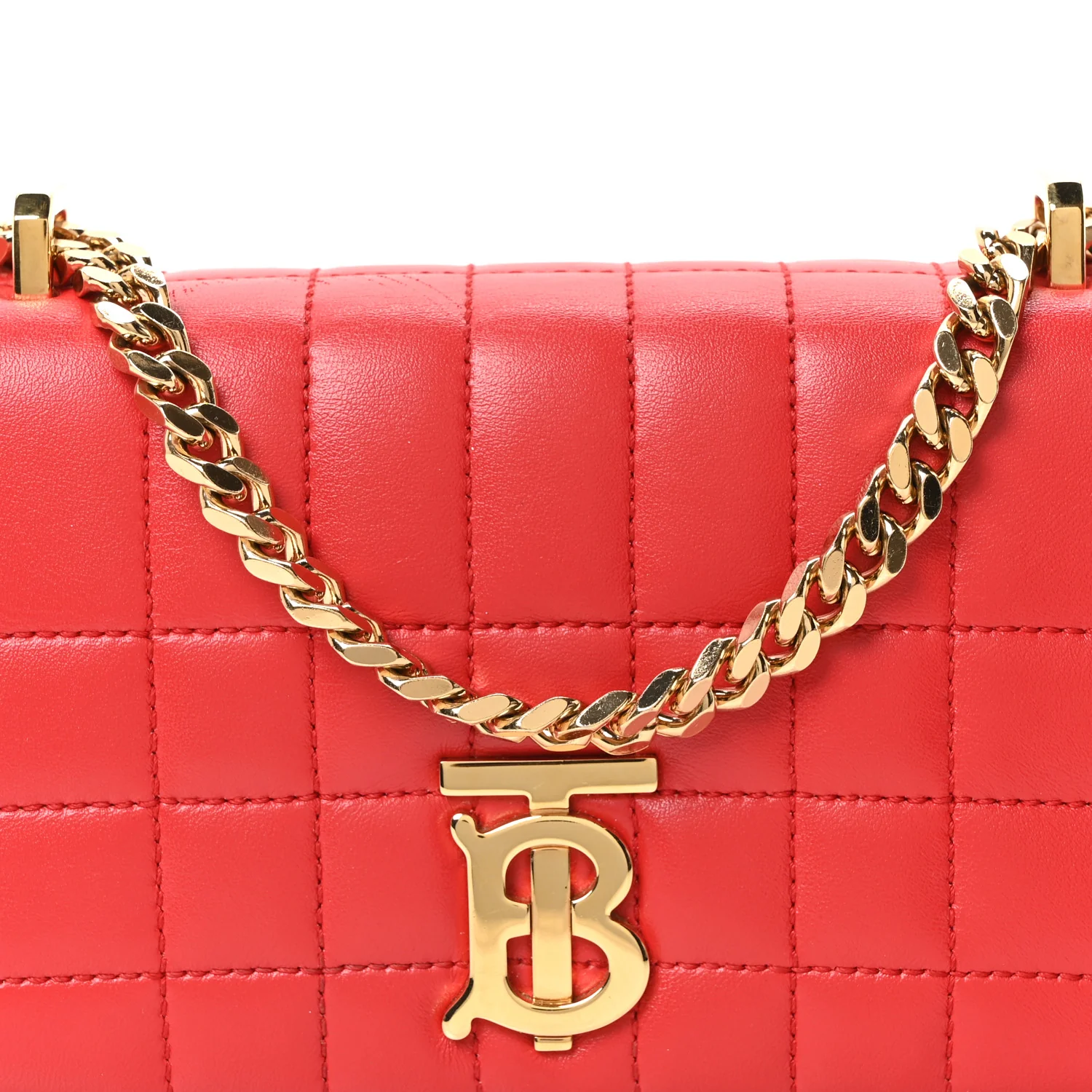 Lambskin Quilted Mini Lola Bag Bright Red - Top Club