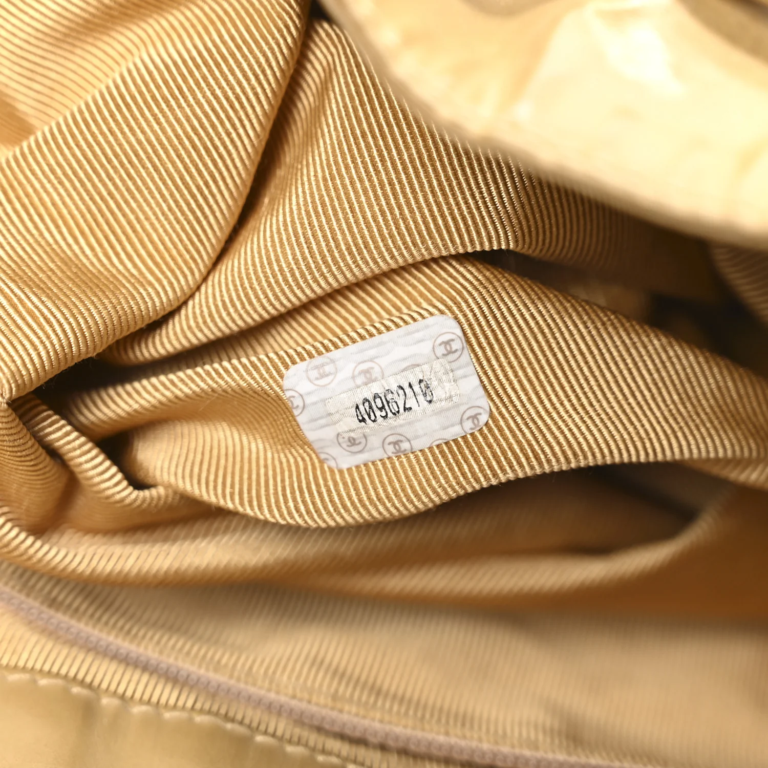 Vinyl Stitched XL Bucket Bag Beige - Top Club