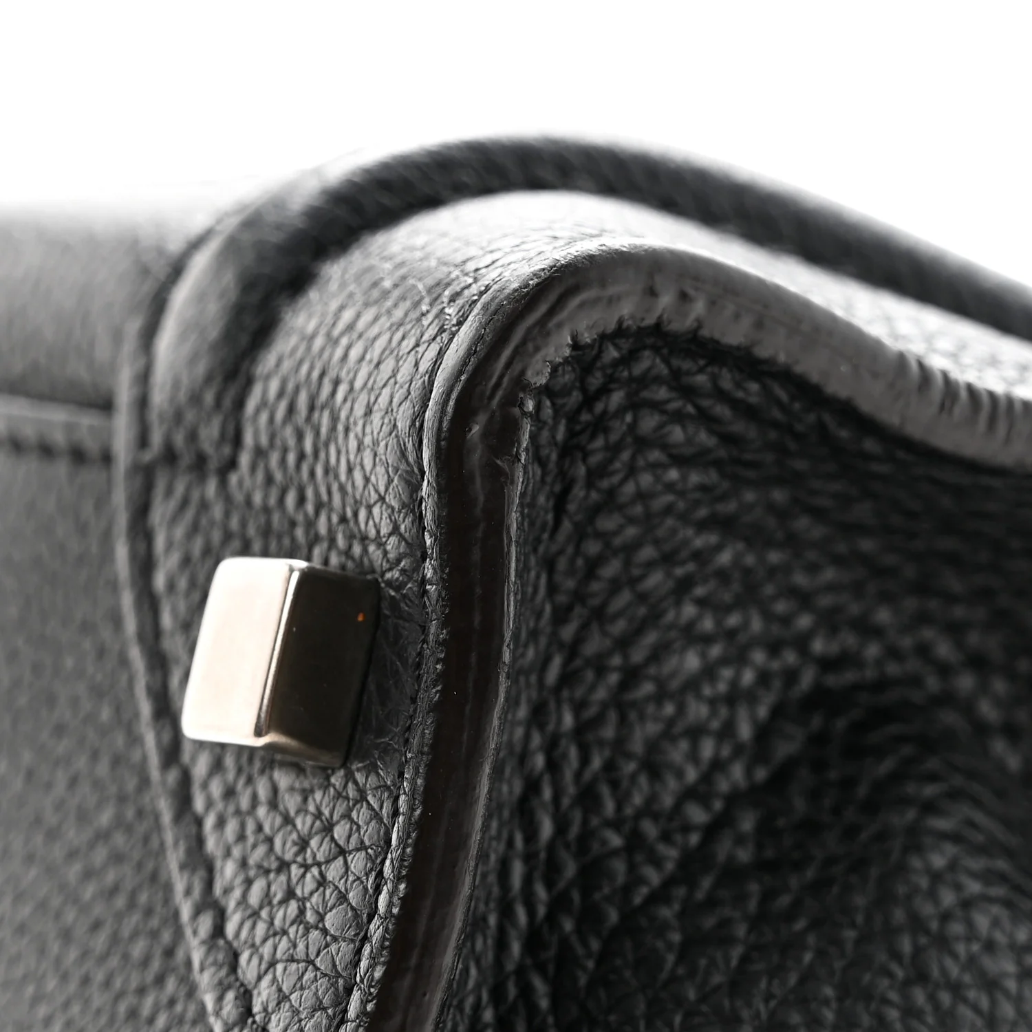 Drummed Calfskin Micro Luggage Black - Top Club