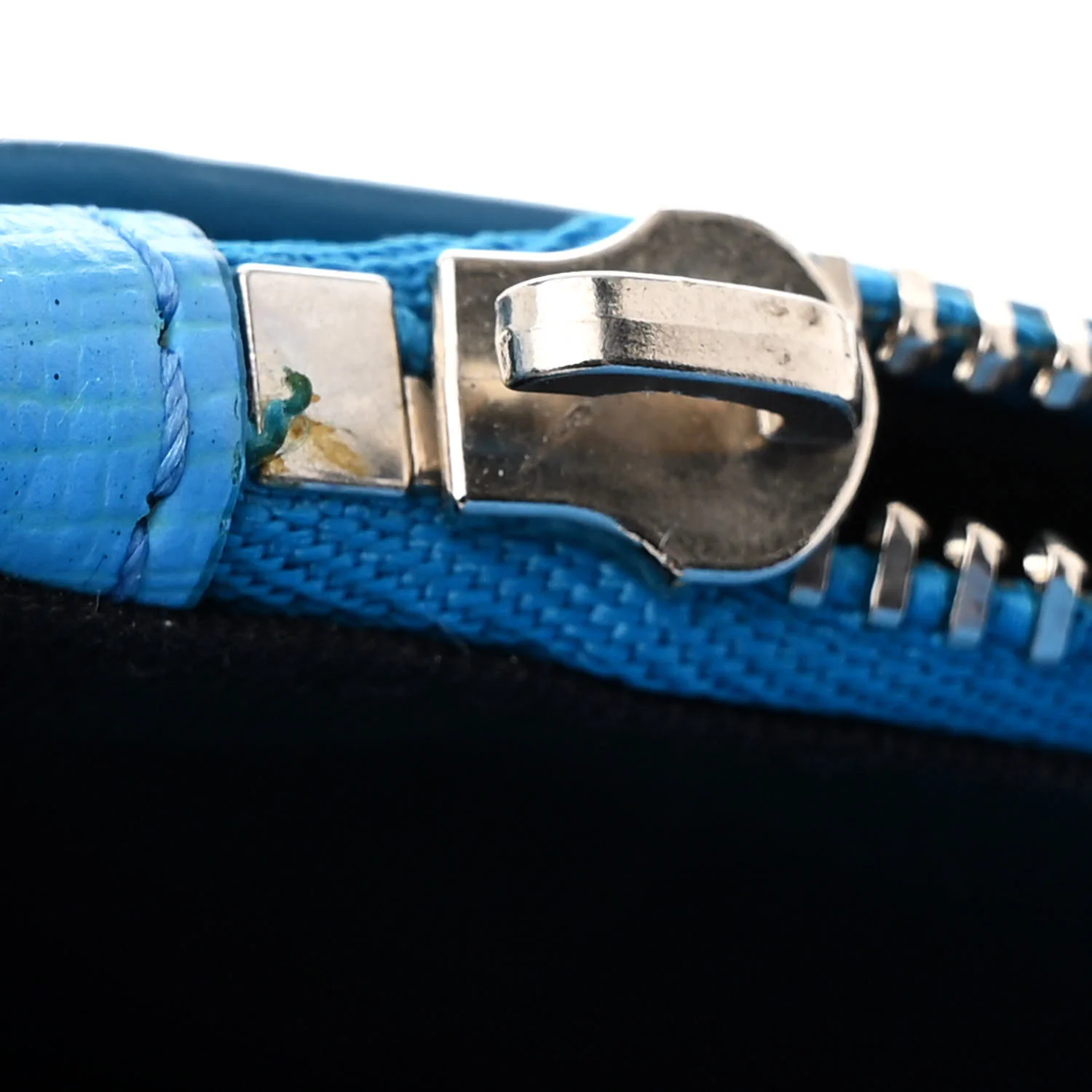 Saffiano Striped Mini Diag Binder Clip Bag Blue - Top Club