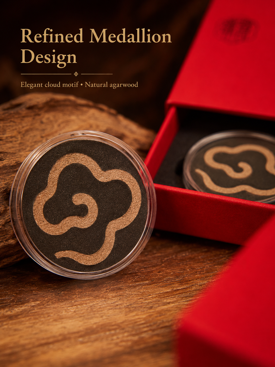 Premium Agarwood Incense Medallion Gift Set
