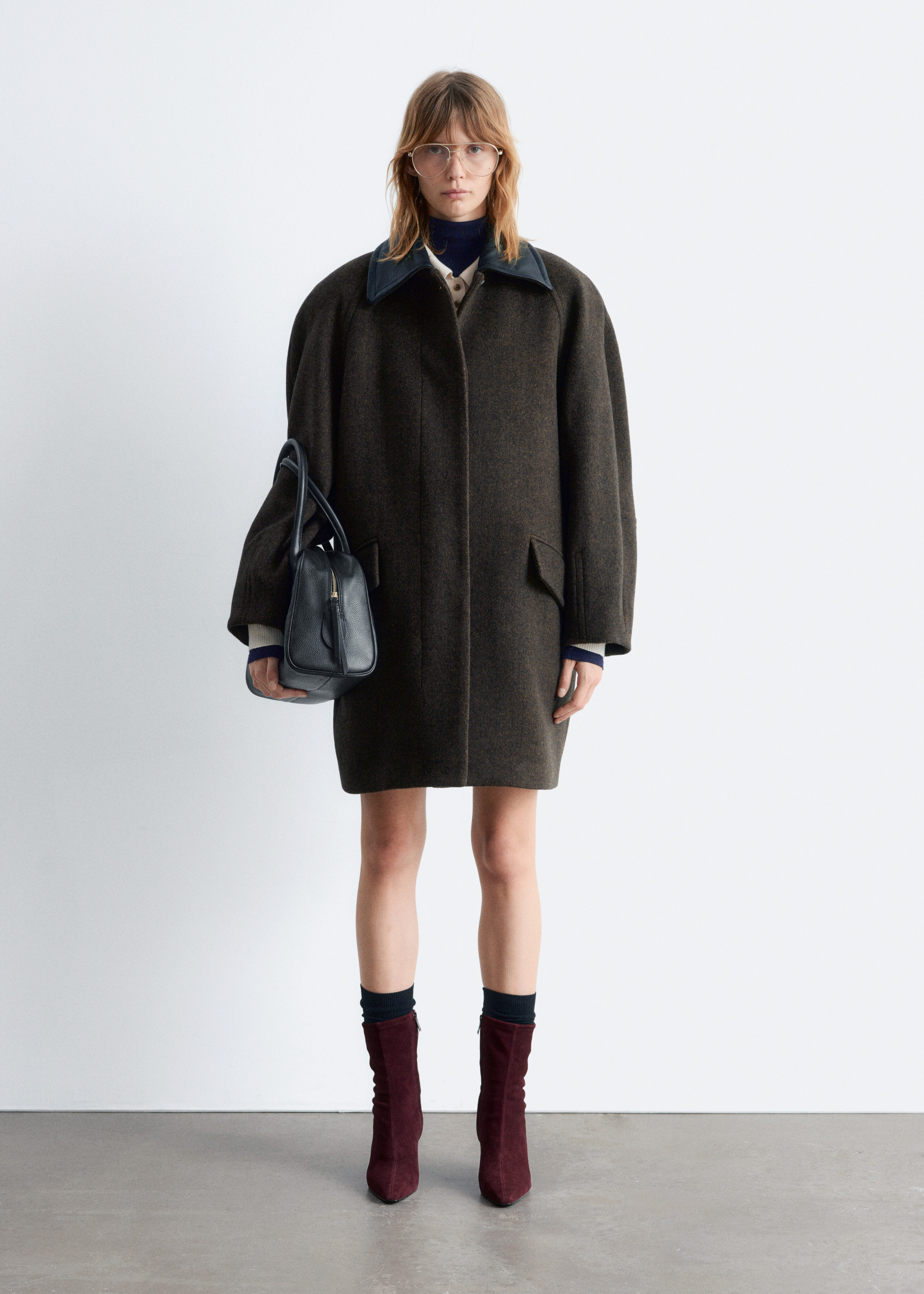 & Other Stories STRETCH-SUEDE ANKLE BOOTS