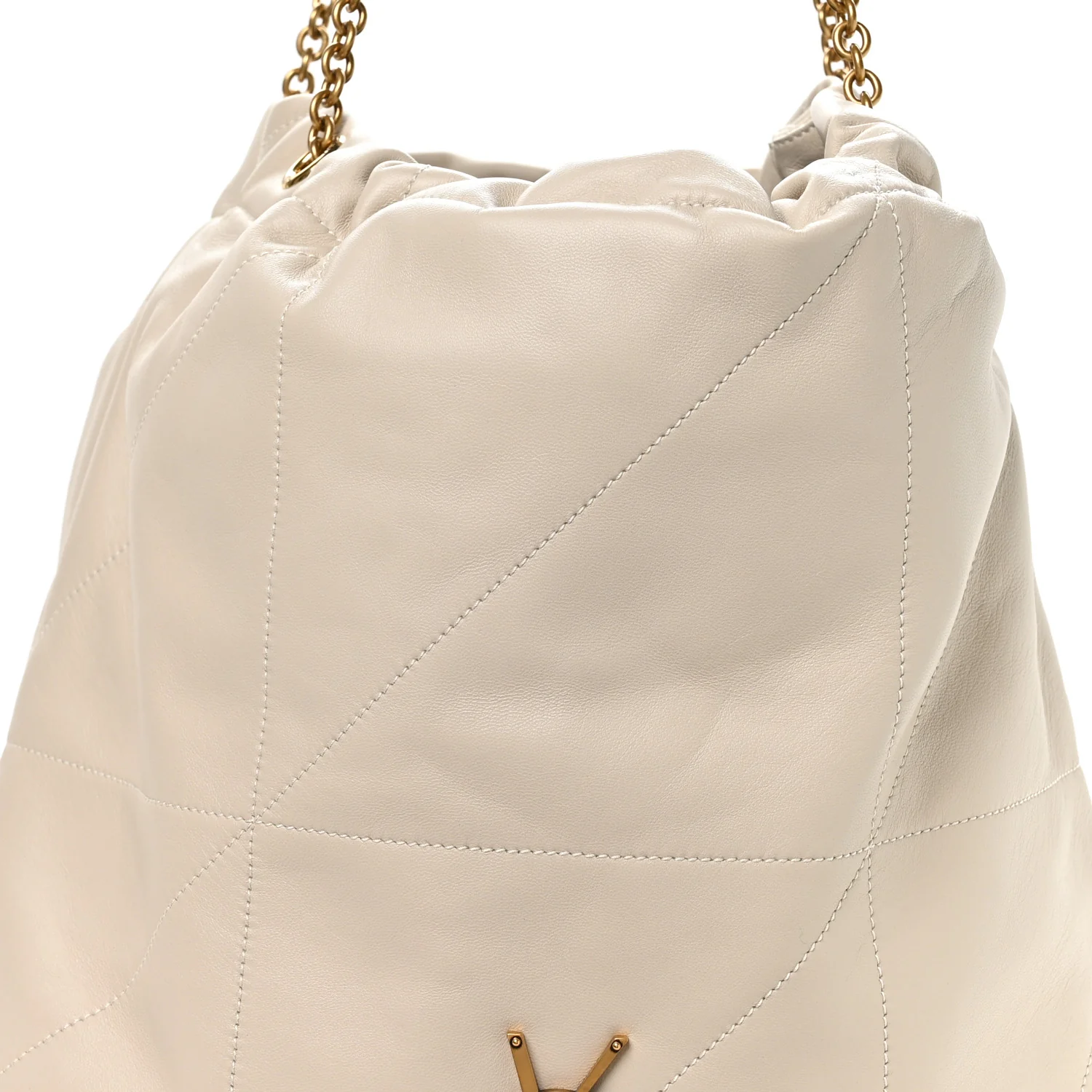Lambskin Matelasse Monogram Large Jamie 4.3 Pochon Crema Soft - Top Club