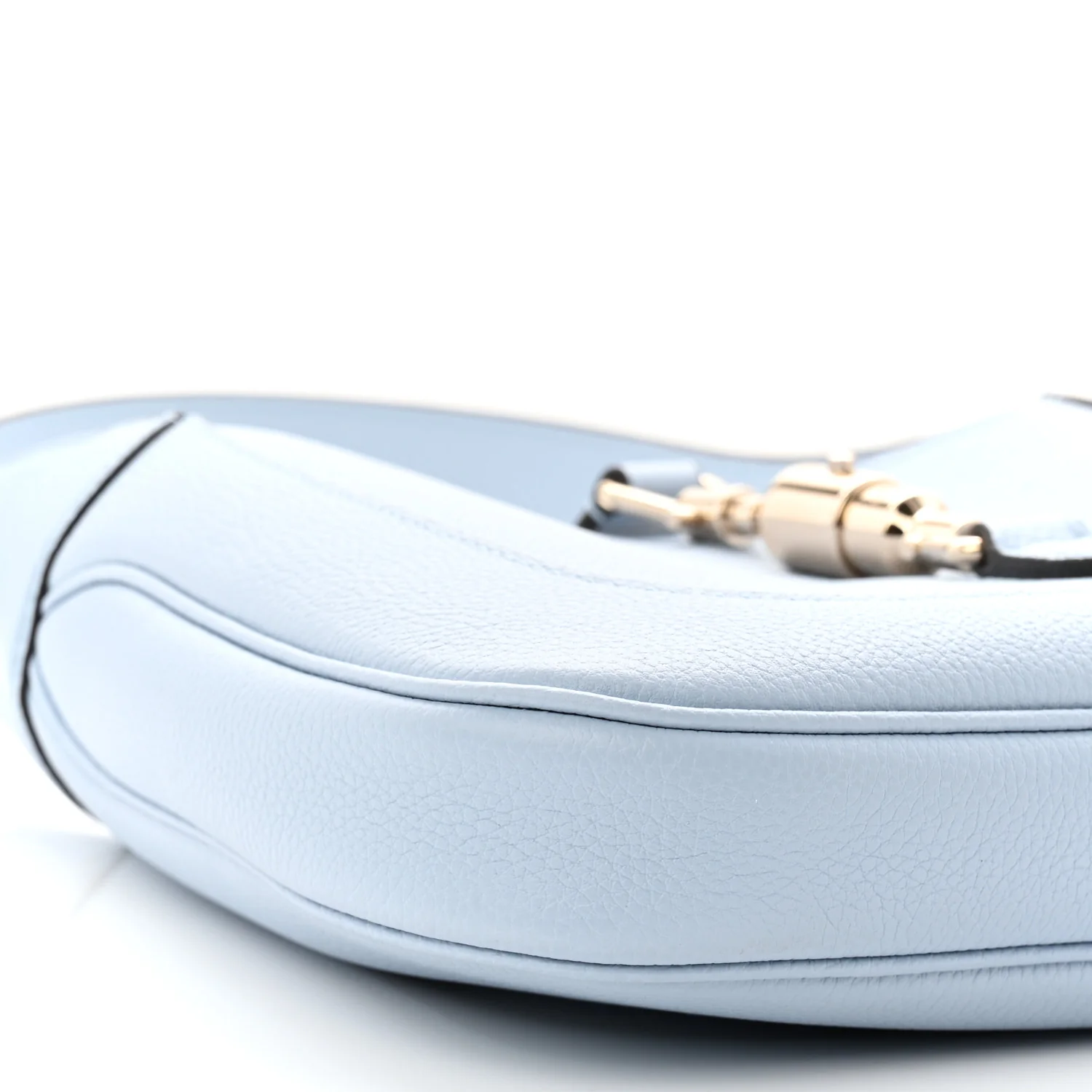 Grained Calfskin Web Medium Jackie 1961 Hobo Light Blue - Top Club