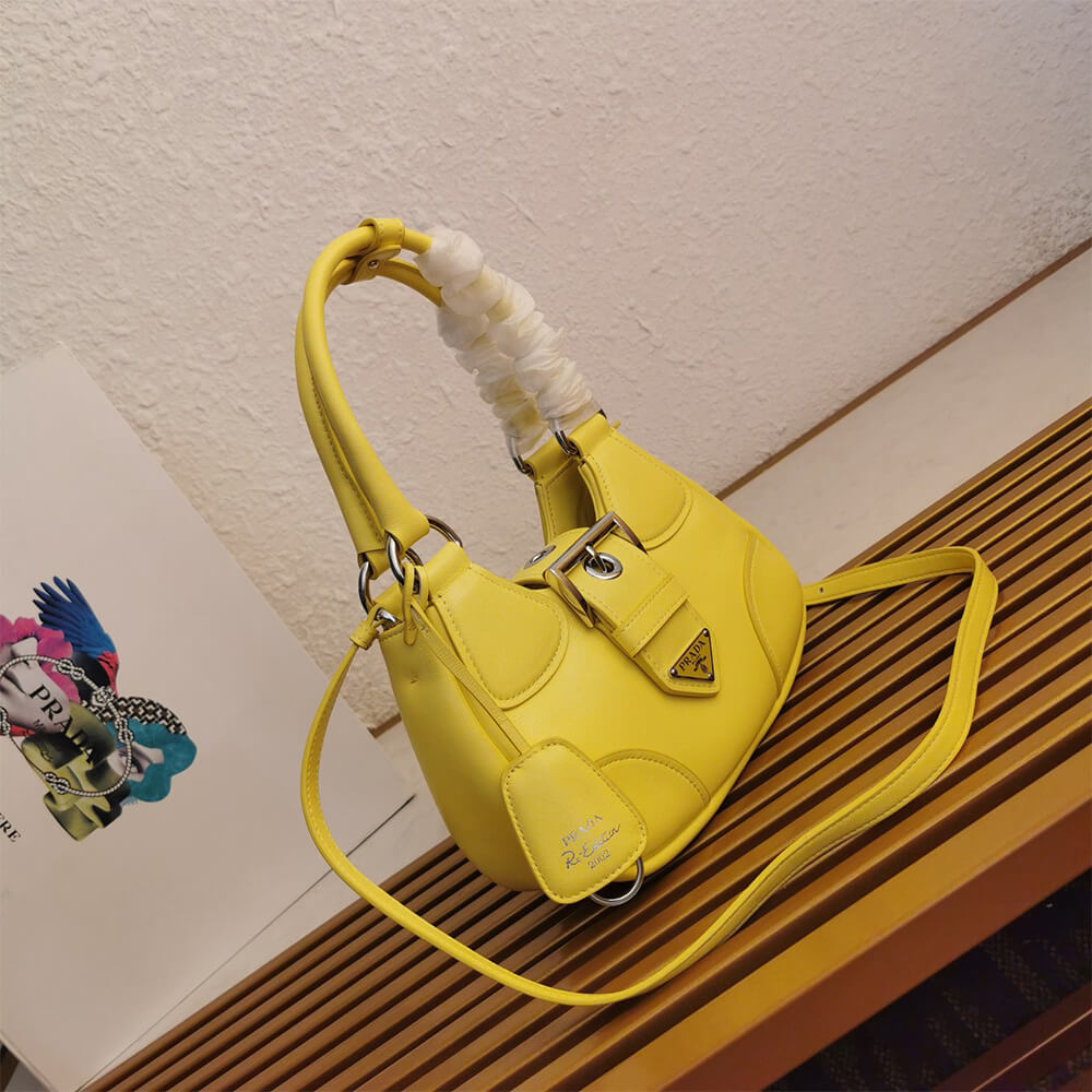 Prada Moon padded nappa-leather bag - Top Club