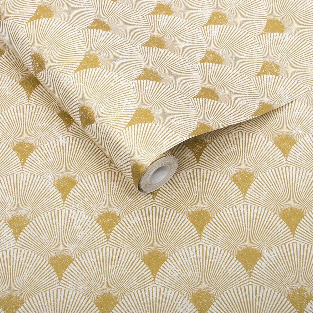 Graham & Brown  vliesbehang  Fan Gold Pearl Graham & Brown  vliesbehang  Fan Gold Pearl