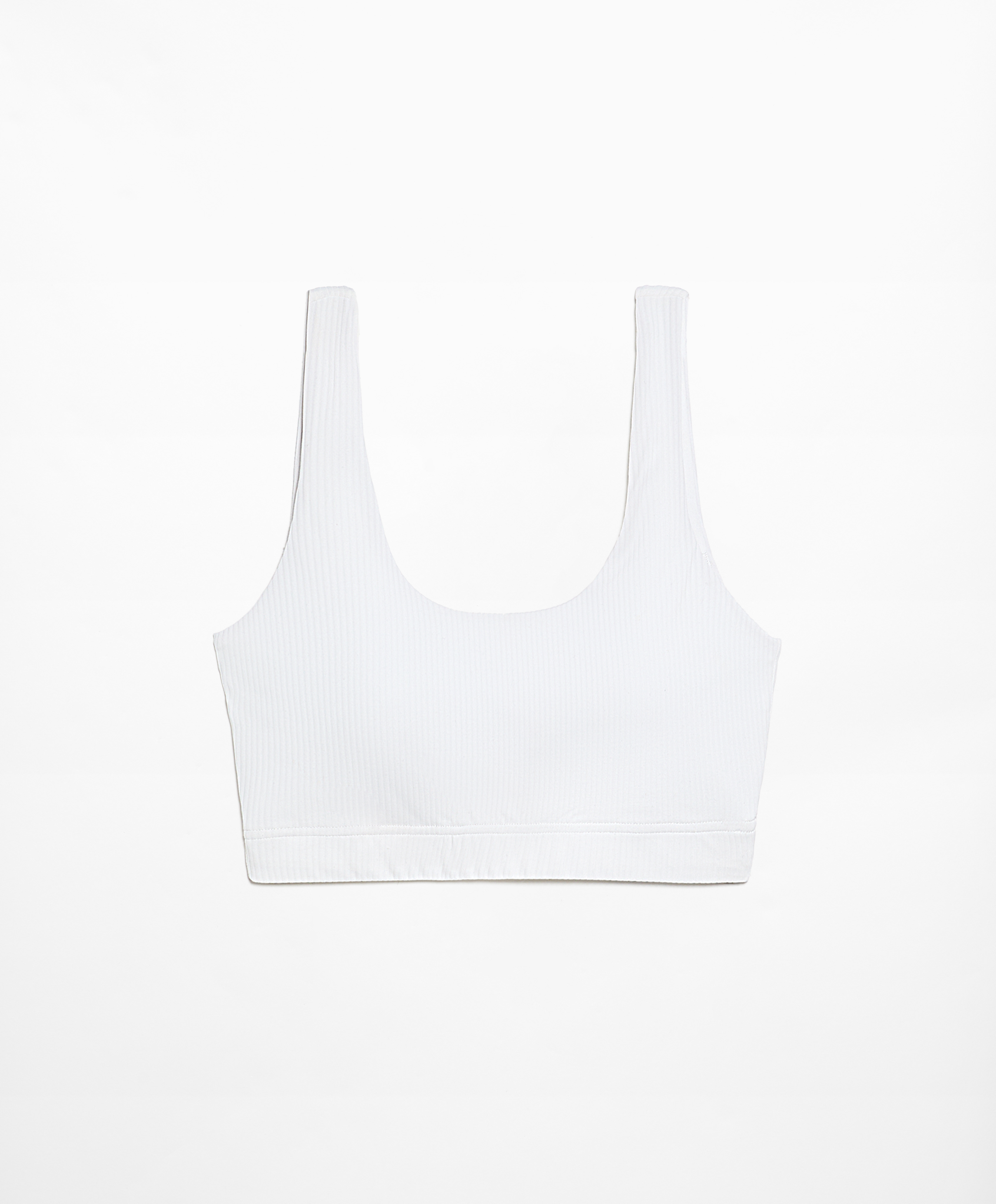 OYSHO Medium-support comfortlux rib sports bra with cups