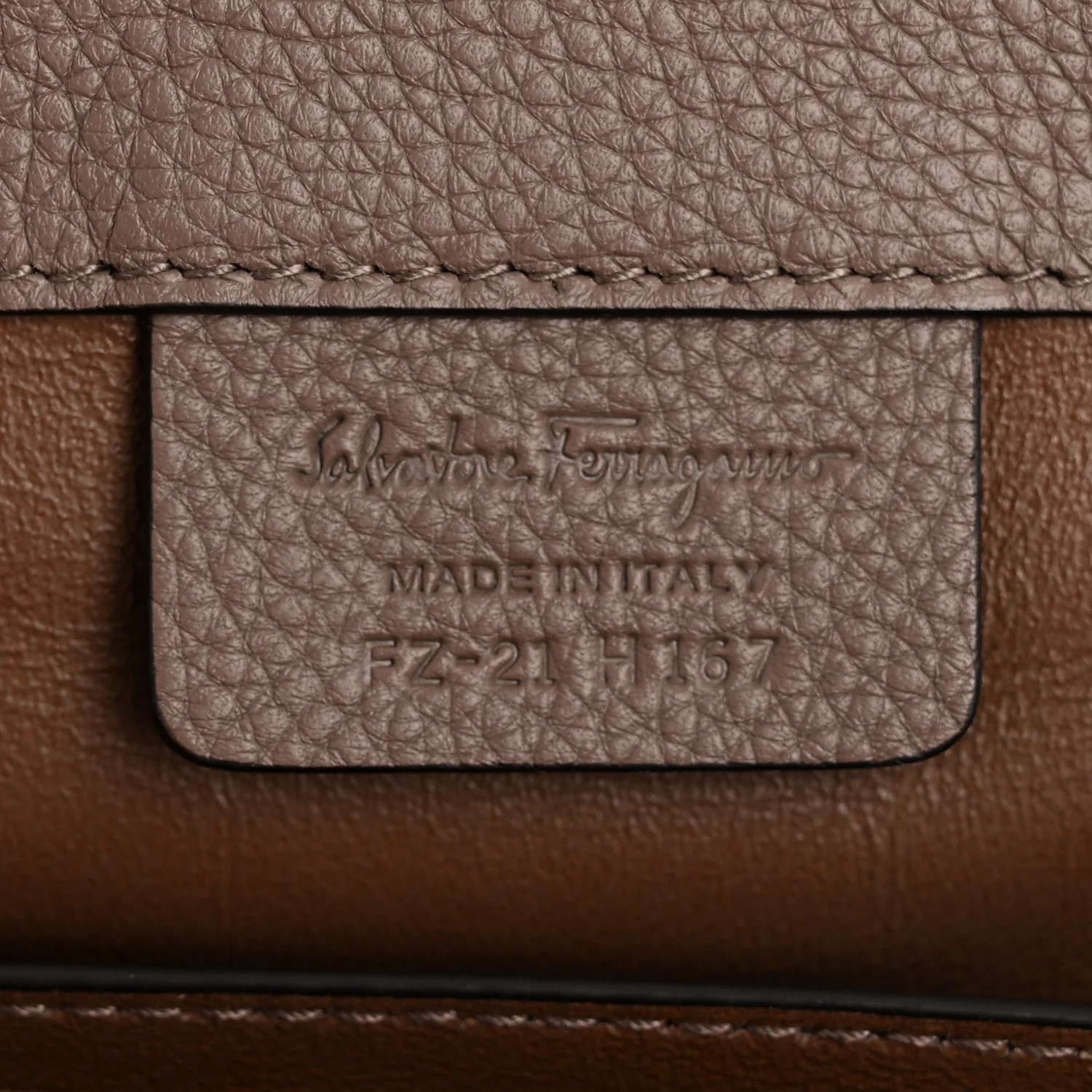 Calfskin Large Studio Bag Caraway Seed - Top Club