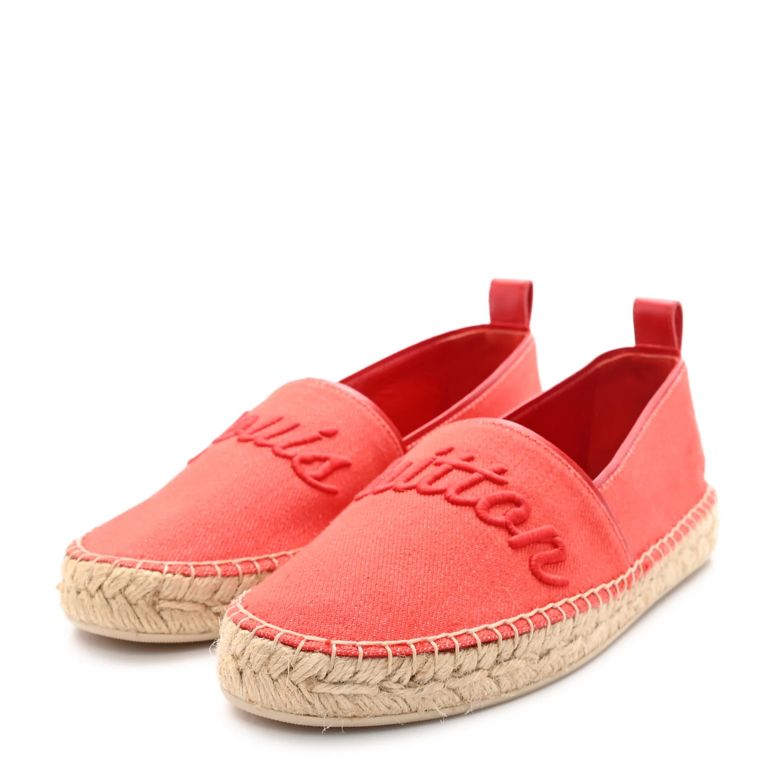 Canvas Waterfall Espadrille 36 Rouge - Top Club