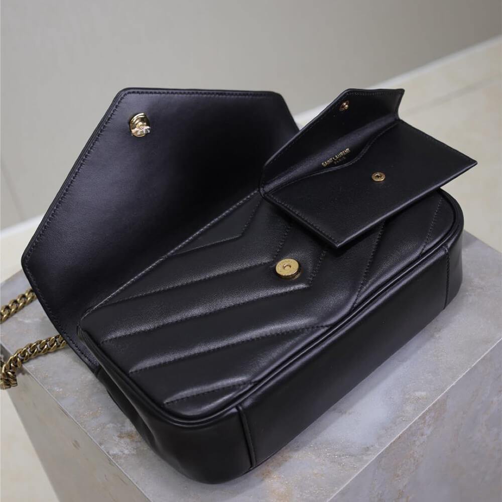 YSL LOULOU small in MATELASSE lambskin - Top Club
