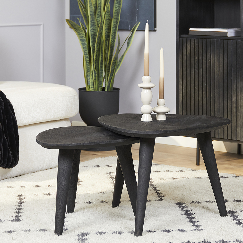 Salontafel Set BoneyM Zwart
