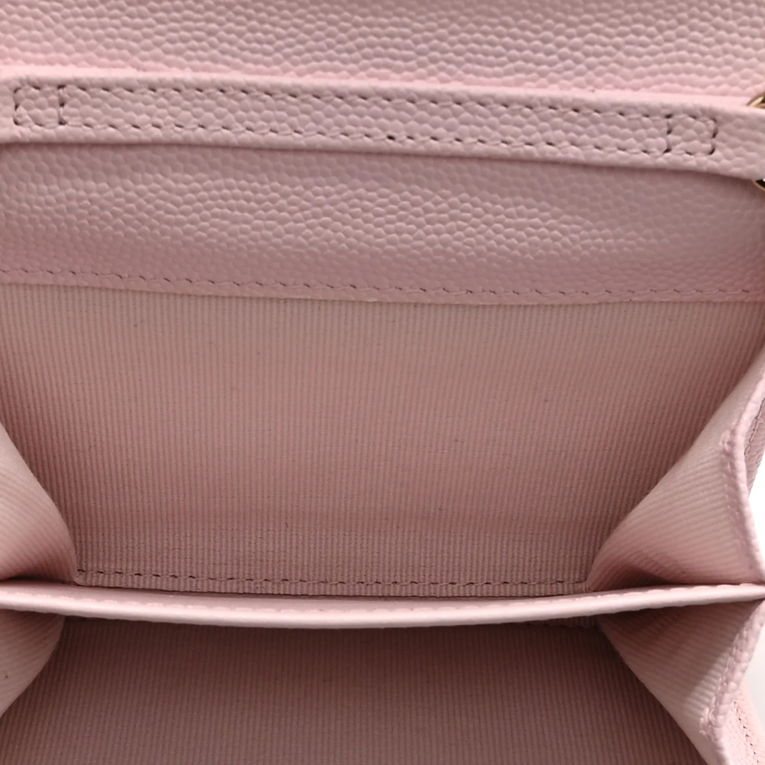 Caviar Quilted Flap Card Holder On Chain Pink - Top Club