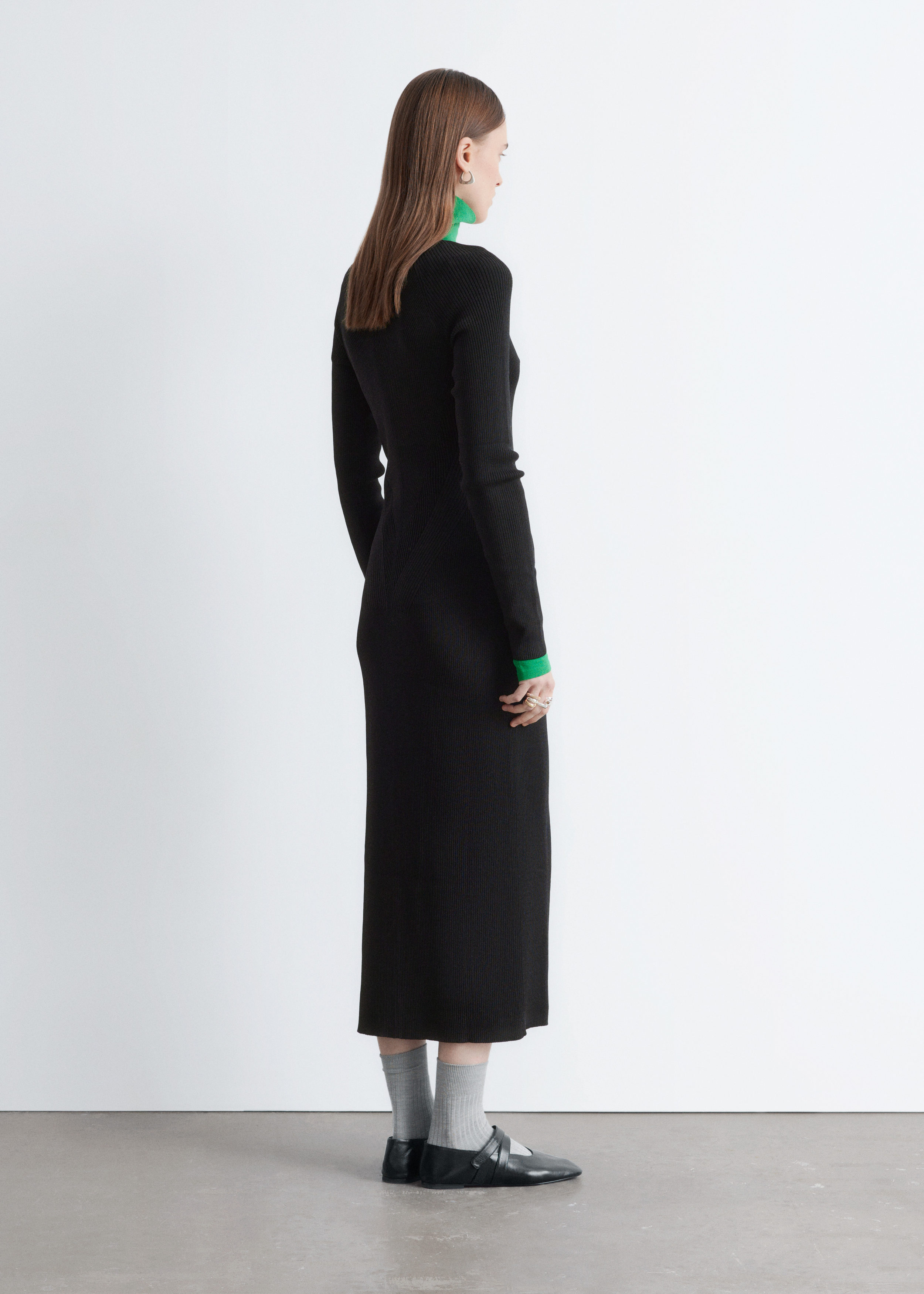 & Other Stories RIB-KNIT MAXI DRESS