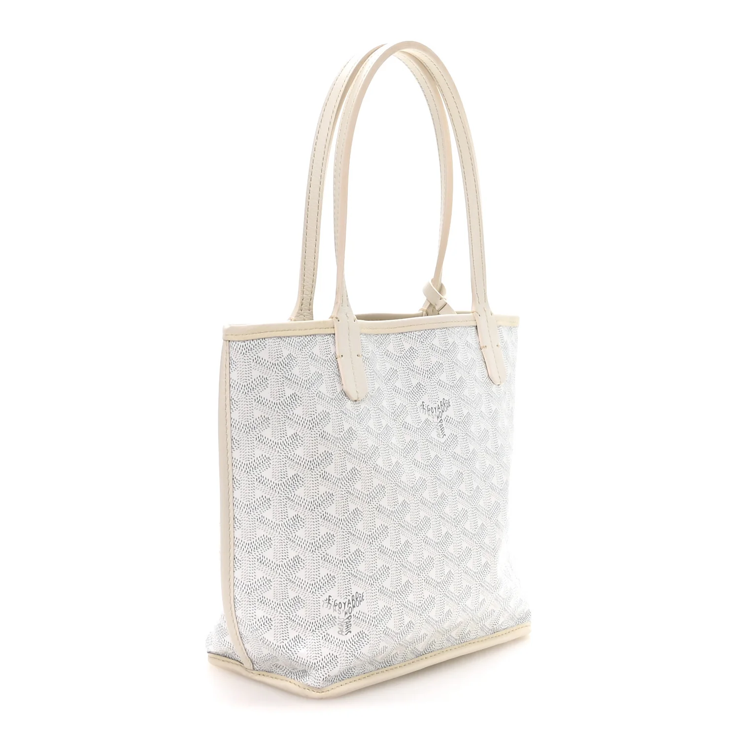 Goyardine Reversible Mini Anjou White - Top Club