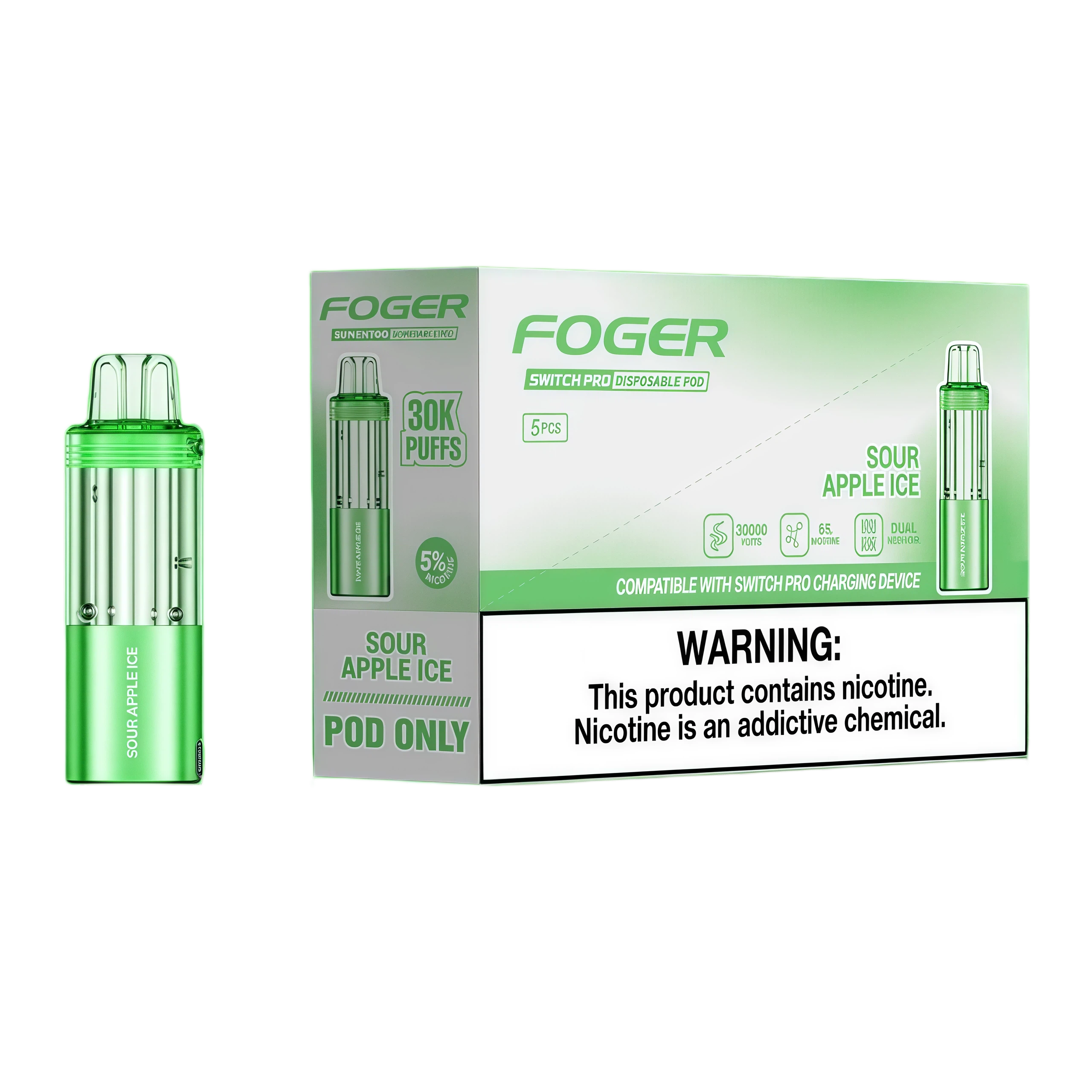 Sour Apple Ice - Foger Vapes