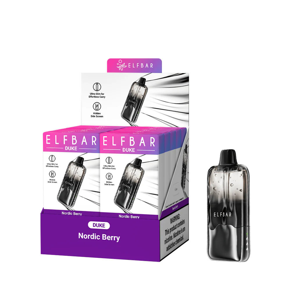 ELFBAR DUKE Rechargeable Disposable Vape (All Flavours)