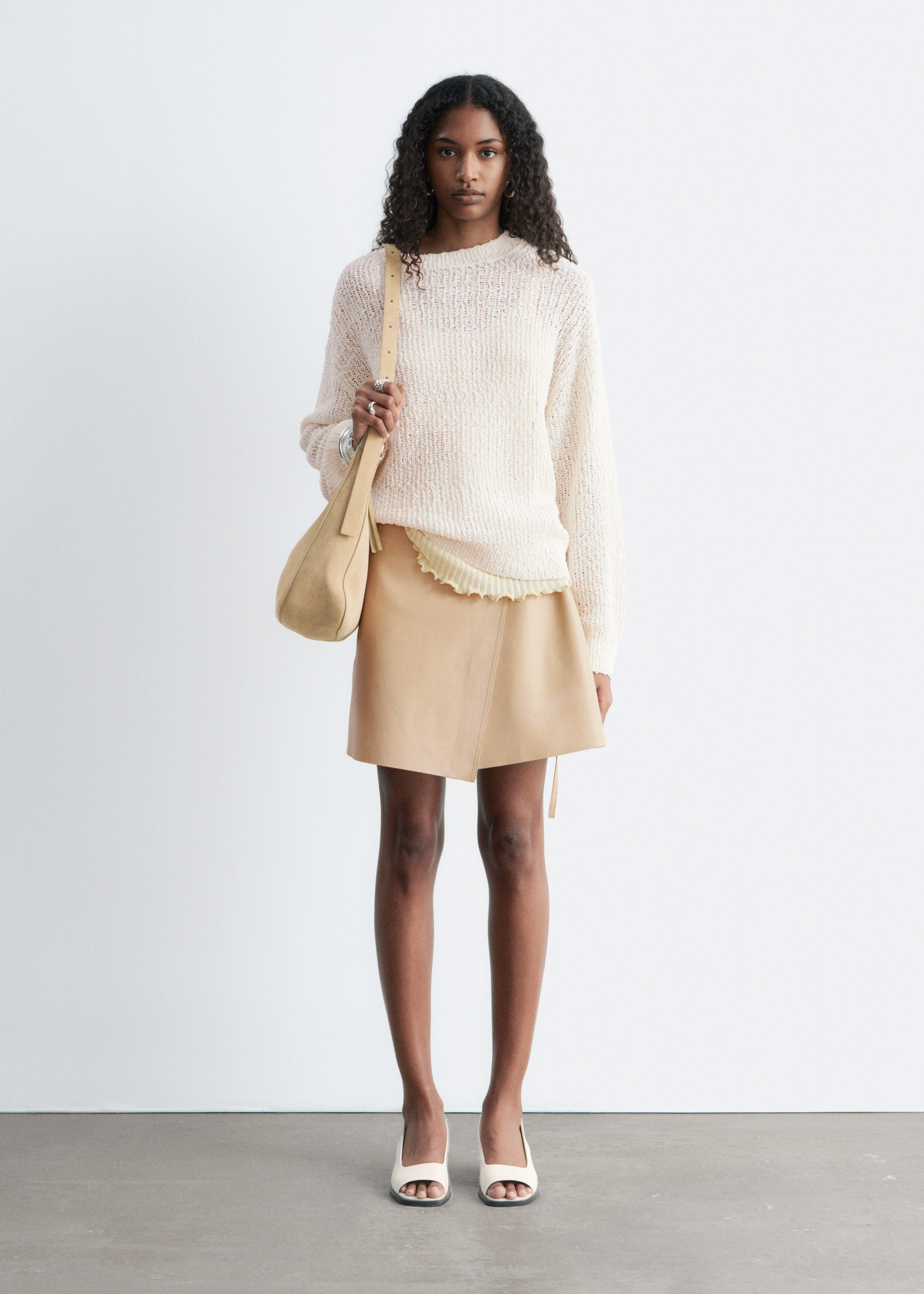 & Other Stories SILK-COTTON KNIT JUMPER