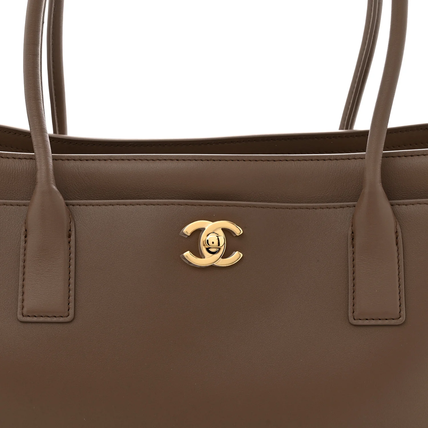 Calfskin Archetype Small Shopping Tote Brown - Top Club