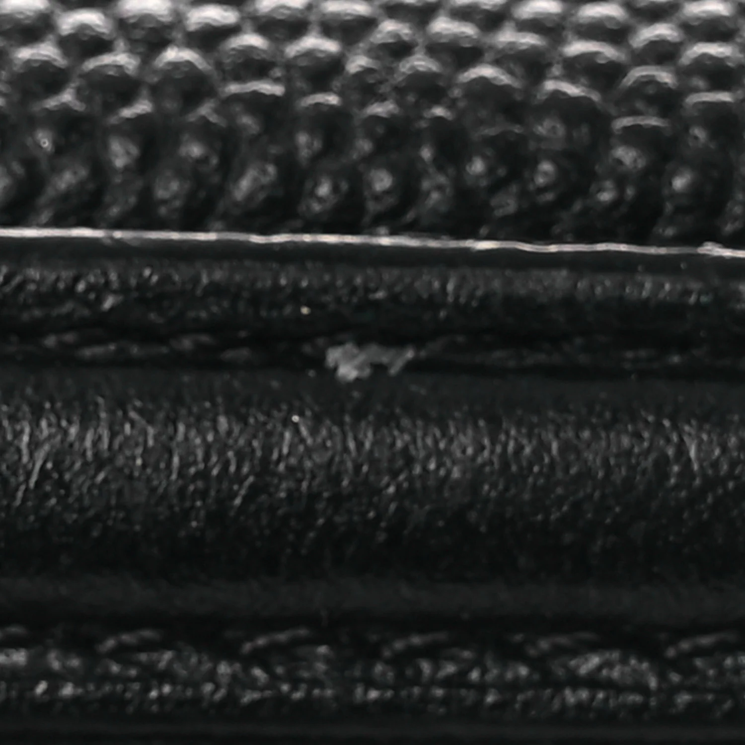 Caviar Quilted CC Filigree Vanity Clutch With Chain Black - Top Club