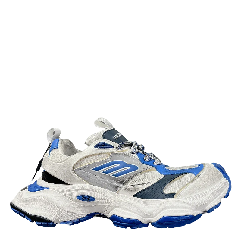 Balenciaga Style Chunky Sneakers With Blue Details For Fashionable Looks - Sneaker Replica Workshop