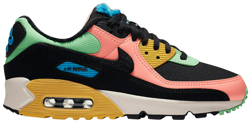 Wmns Air Max 90  Fur Multi-Color  CT1891-600 - Sneaker Replica Workshop