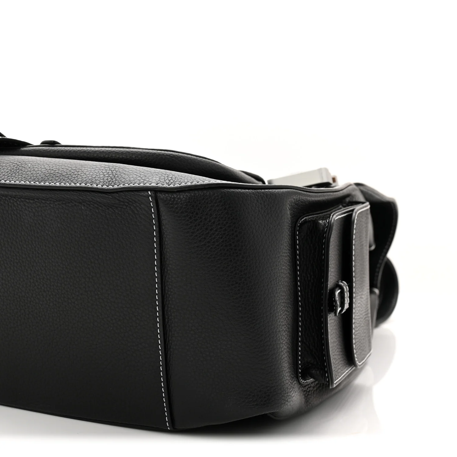 Grained Calfskin Maxi Gallop Backpack Black - Top Club