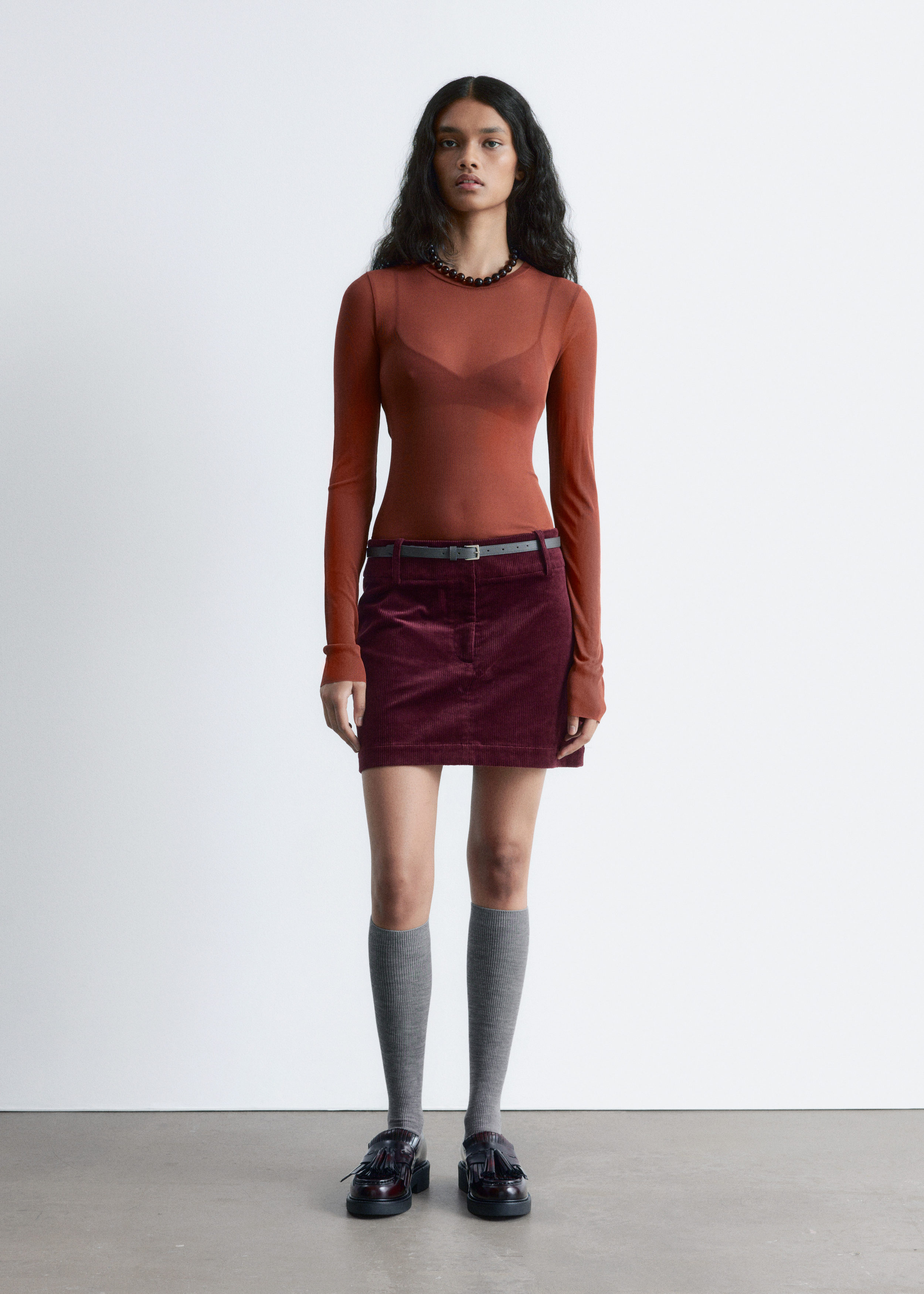 & Other Stories CORDUROY MINI SKIRT