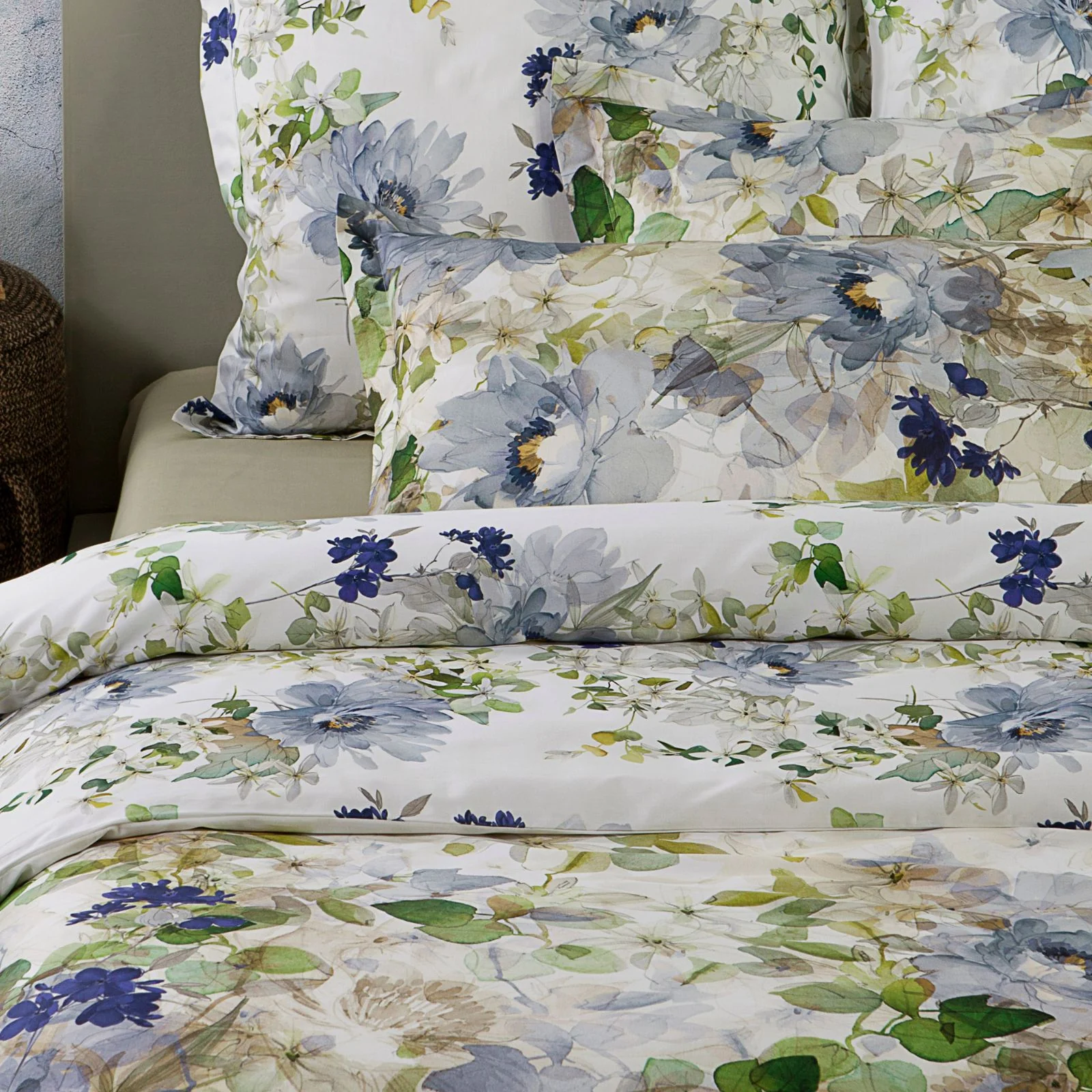 Copripiumino Con Federe In Percalle Scented-Blossom Matrimoniale