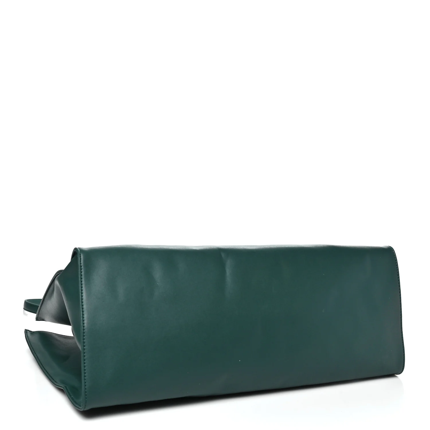 Vegan Leather Large Shopping Bag Dark Olive - Top Club