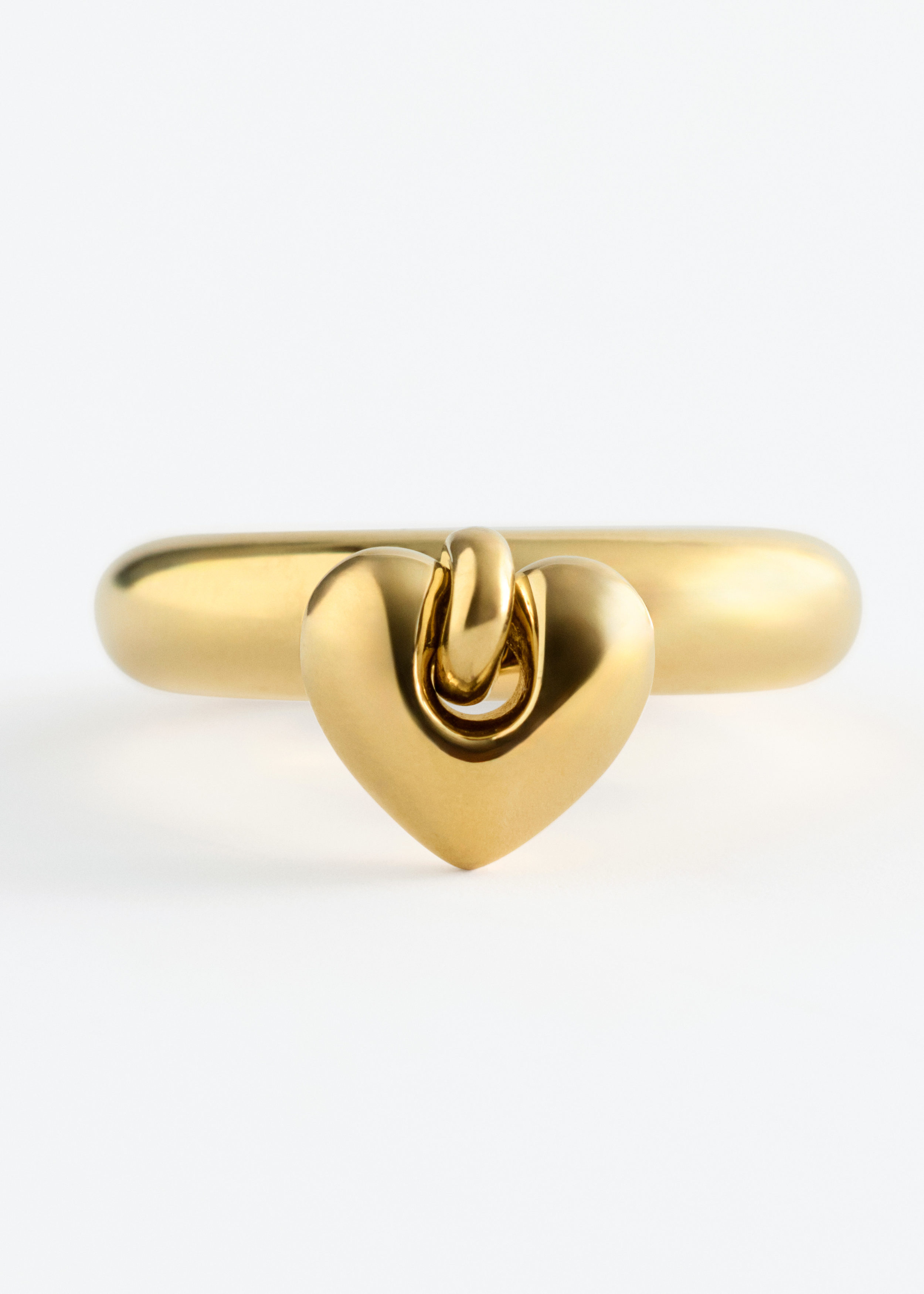& Other Stories HEART PENDANT RING