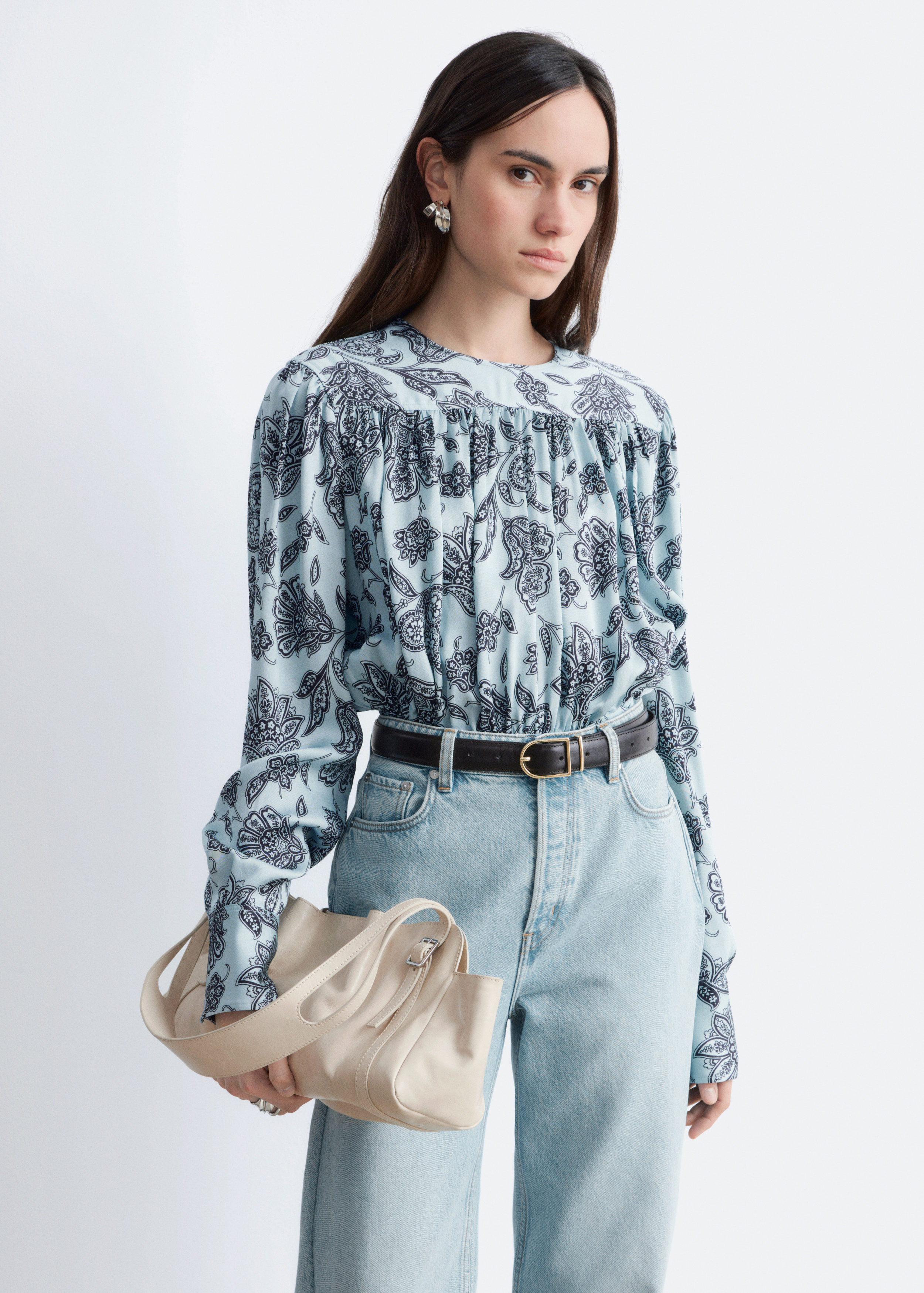 & Other Stories GATHERED BLOUSE