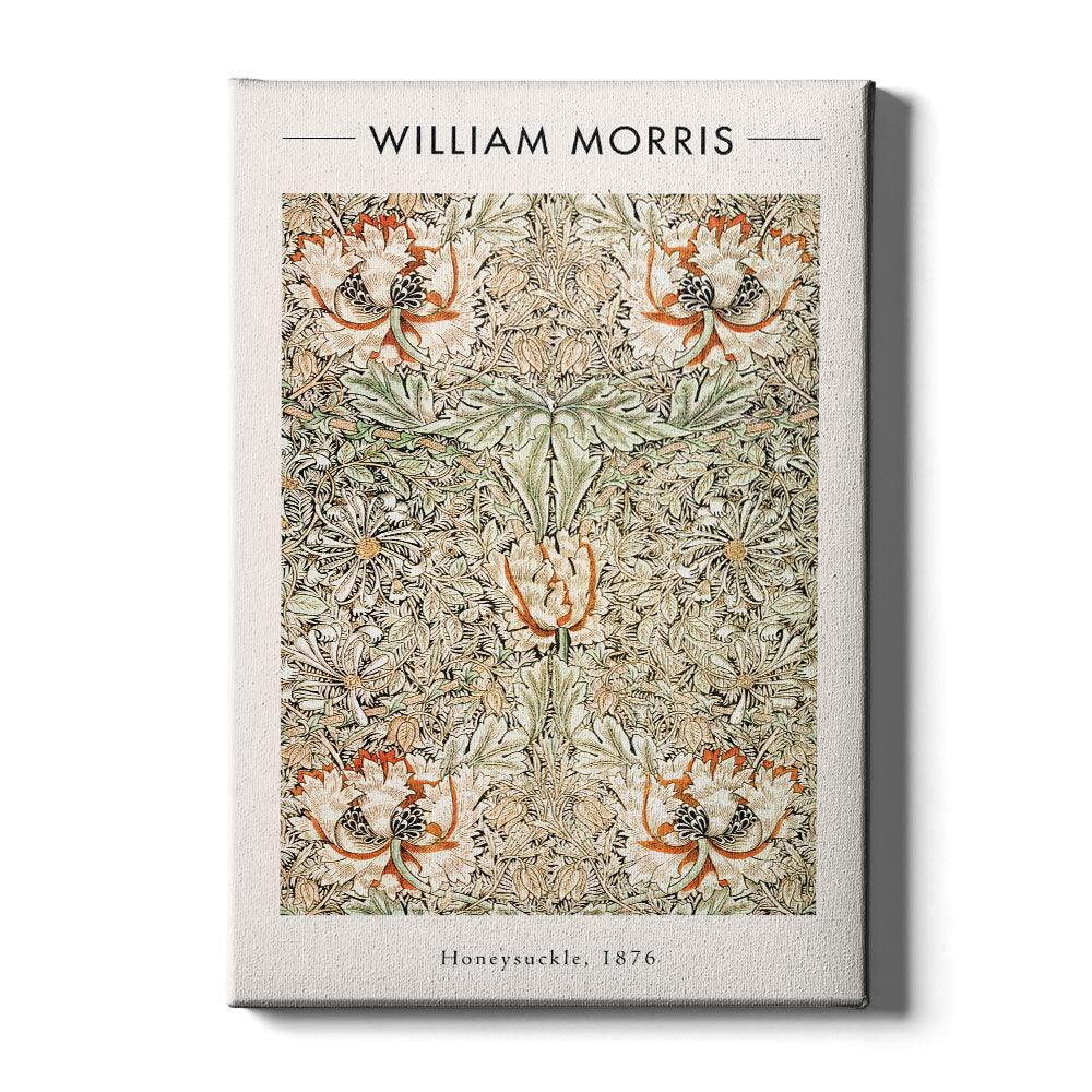 Walljar canvas schilderij - William Morris - Honeysuckle II Canvas schilderij - 120 x 180 cm