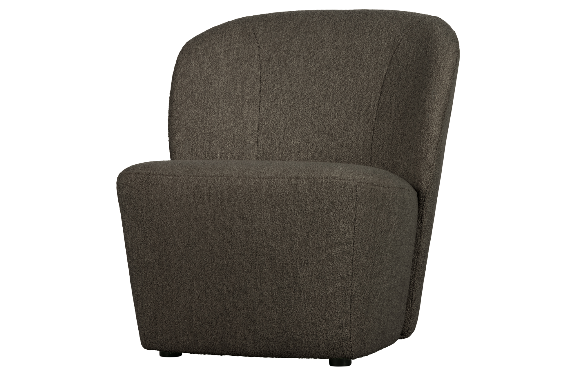vtwonen fauteuil Lofty bouclé Bruin