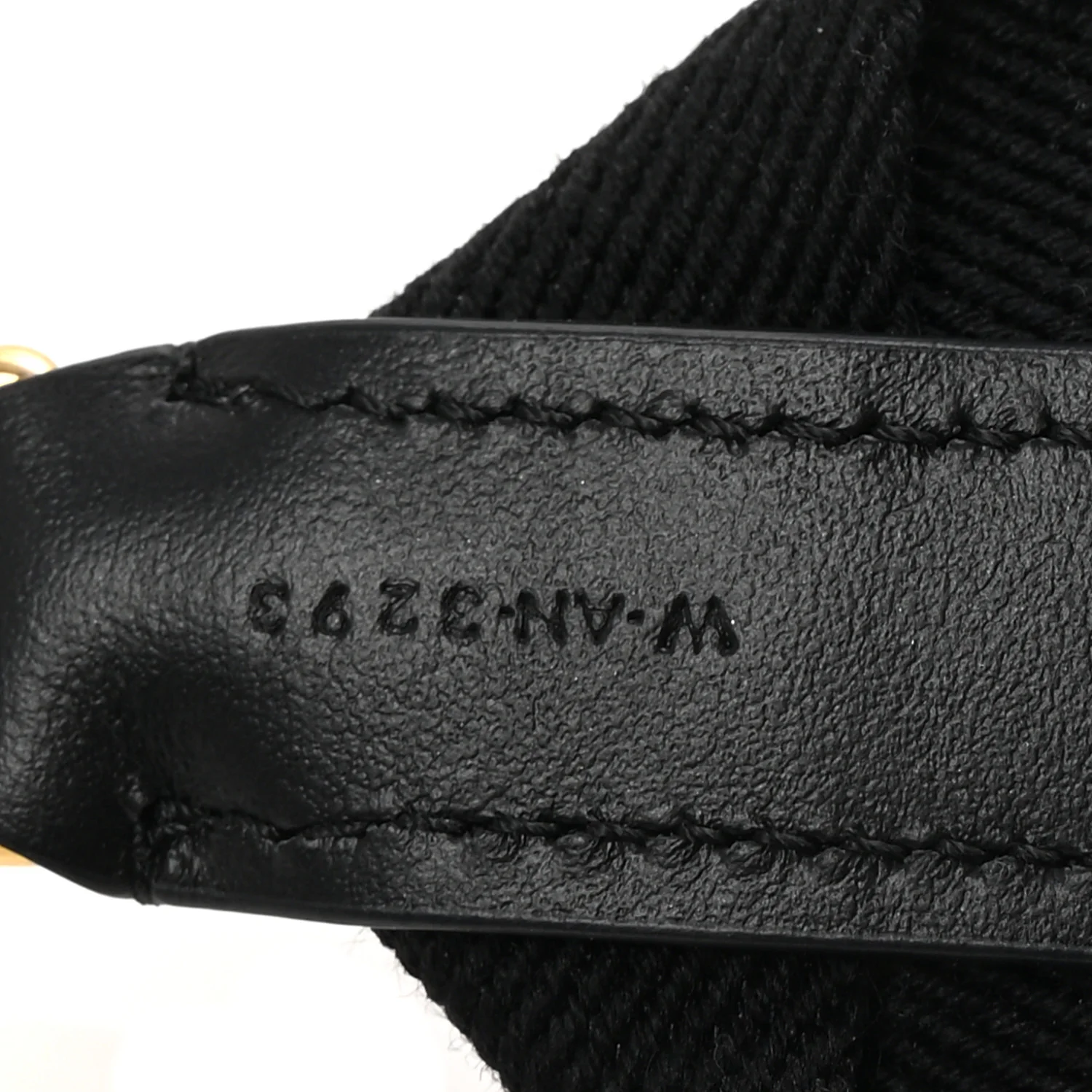 Jacquard Wool Logo Short Strap Black Beige - Top Club