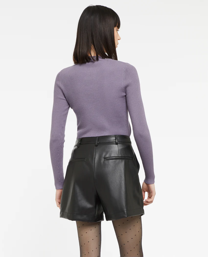 Pimkie Short taille haute en simili cuir avec pinces