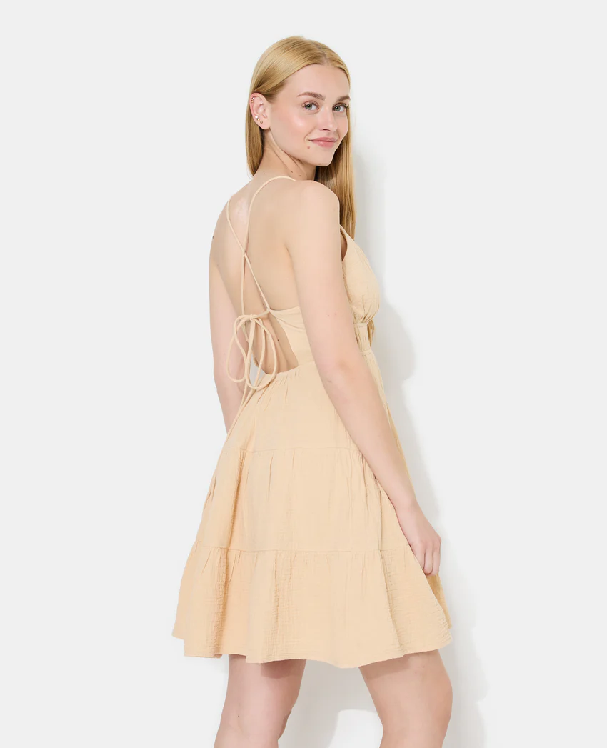 Pimkie Robe courte dos-nu en gaze de coton