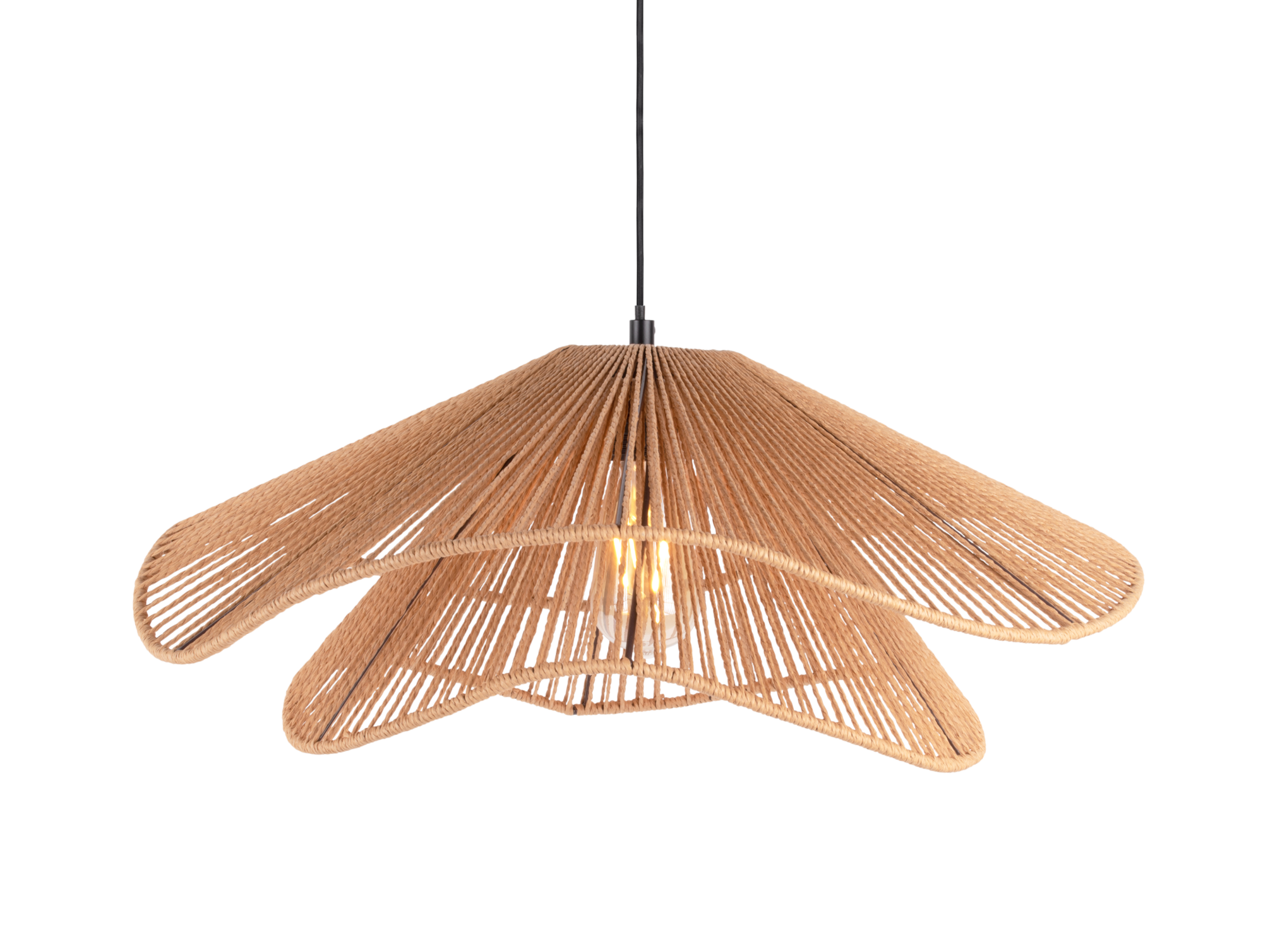 Pendant lamp Sombra double paper rope naturel