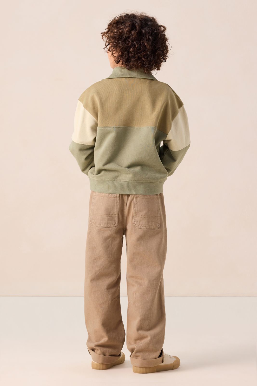 Bruine pull on broek