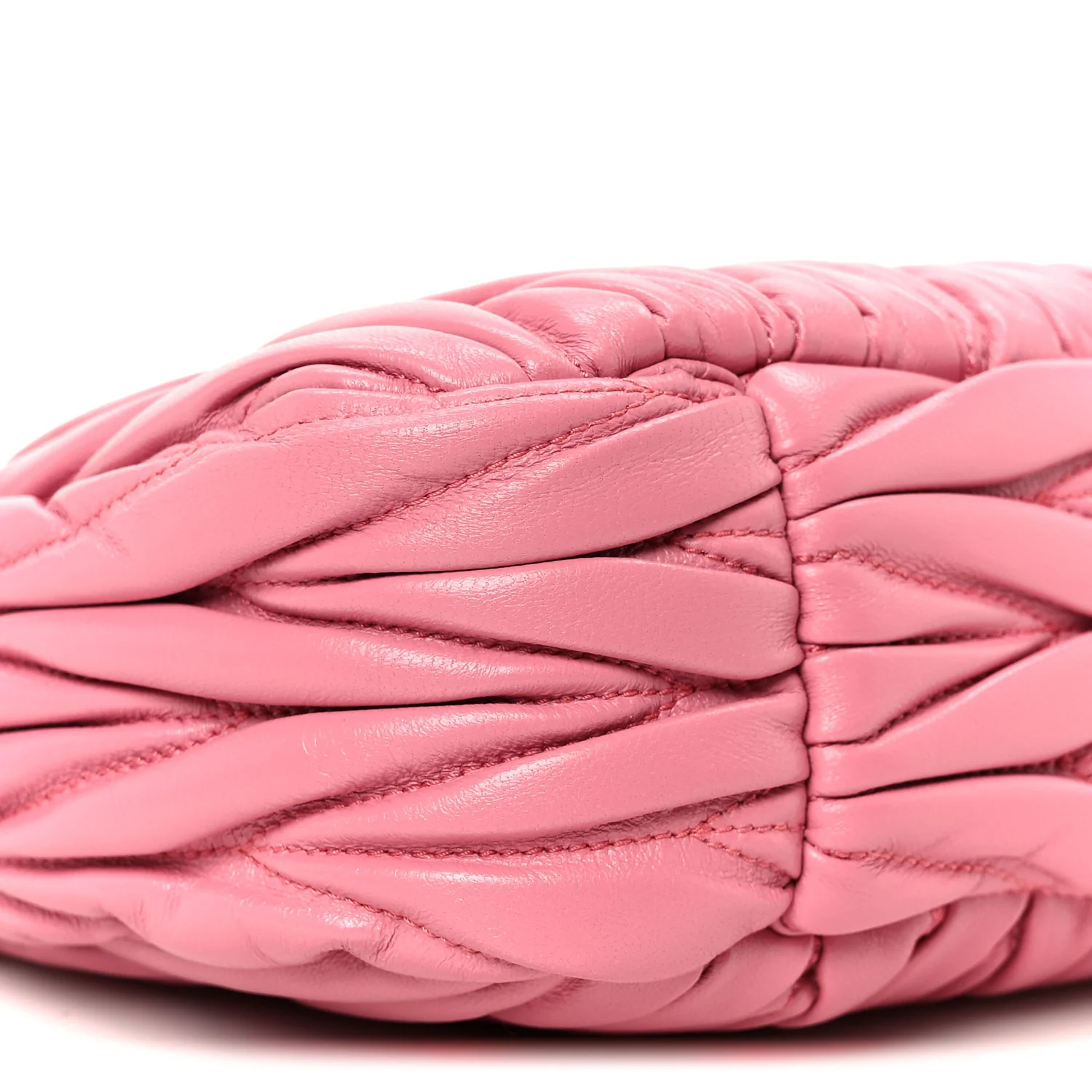 Nappa Matelasse Small Wander Hobo Pink - Top Club
