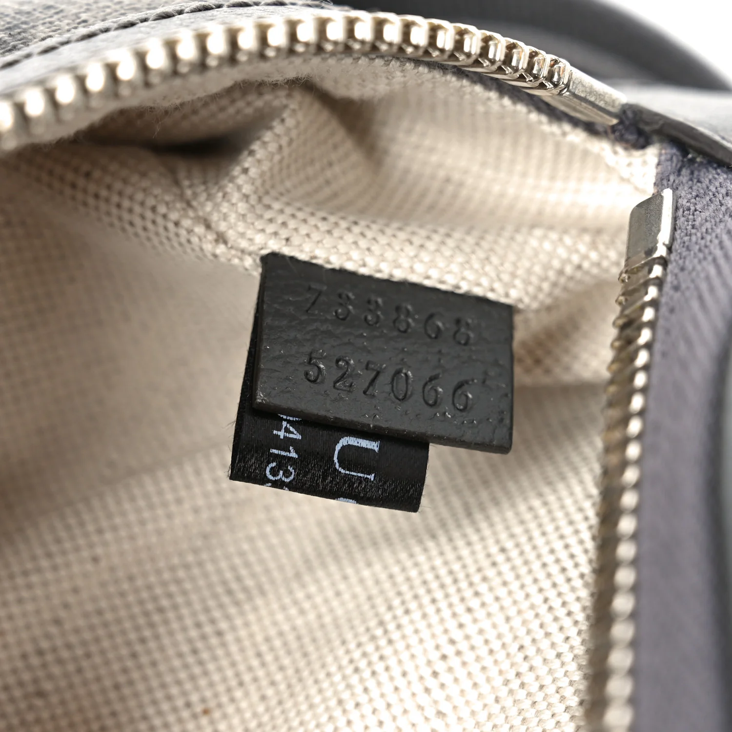 GG Supreme Monogram Textured Dollar Calfskin Ophidia Belt Bag Grey Black Graphite Grey - Top Club