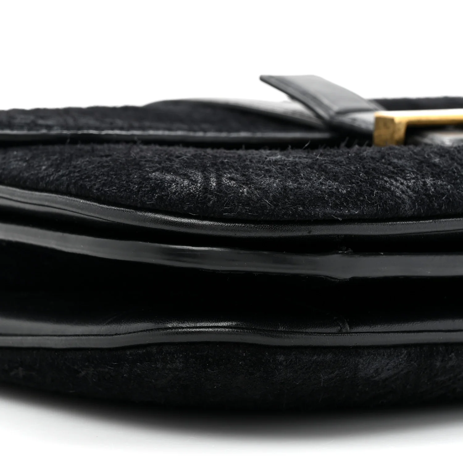 Suede All-Over Monogram Small Le Monogramme Satchel Black - Top Club