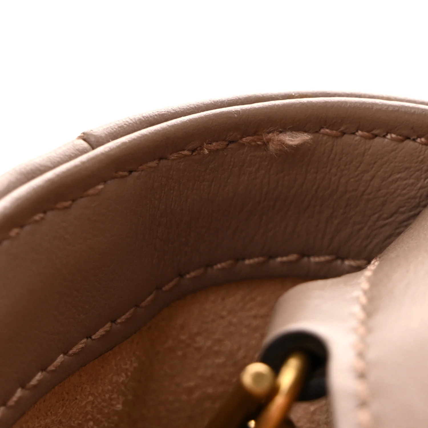Calfskin Matelasse Super Mini GG Marmont Shoulder Bag Porcelain Rose - Top Club