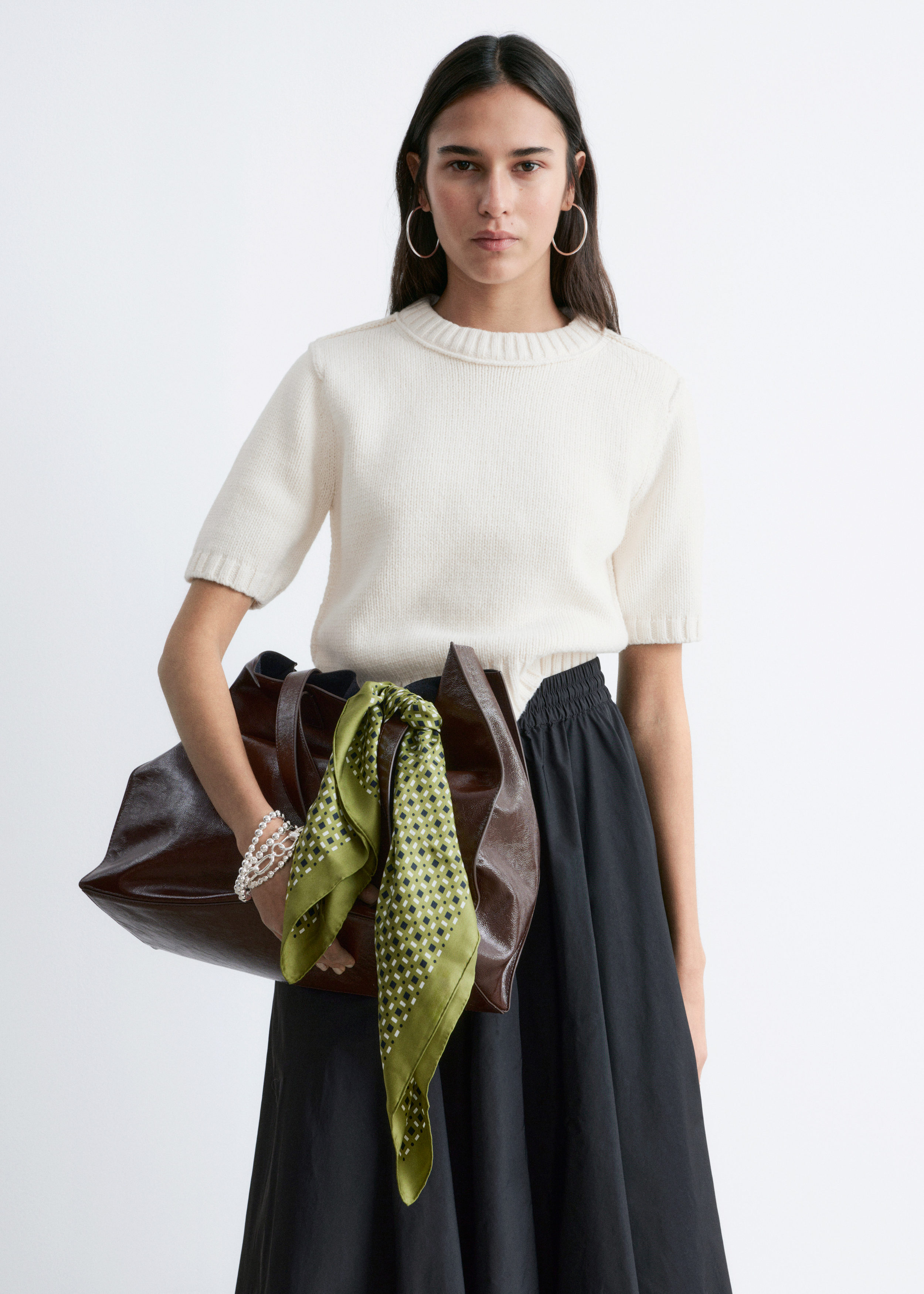 & Other Stories RIB-KNIT T-SHIRT