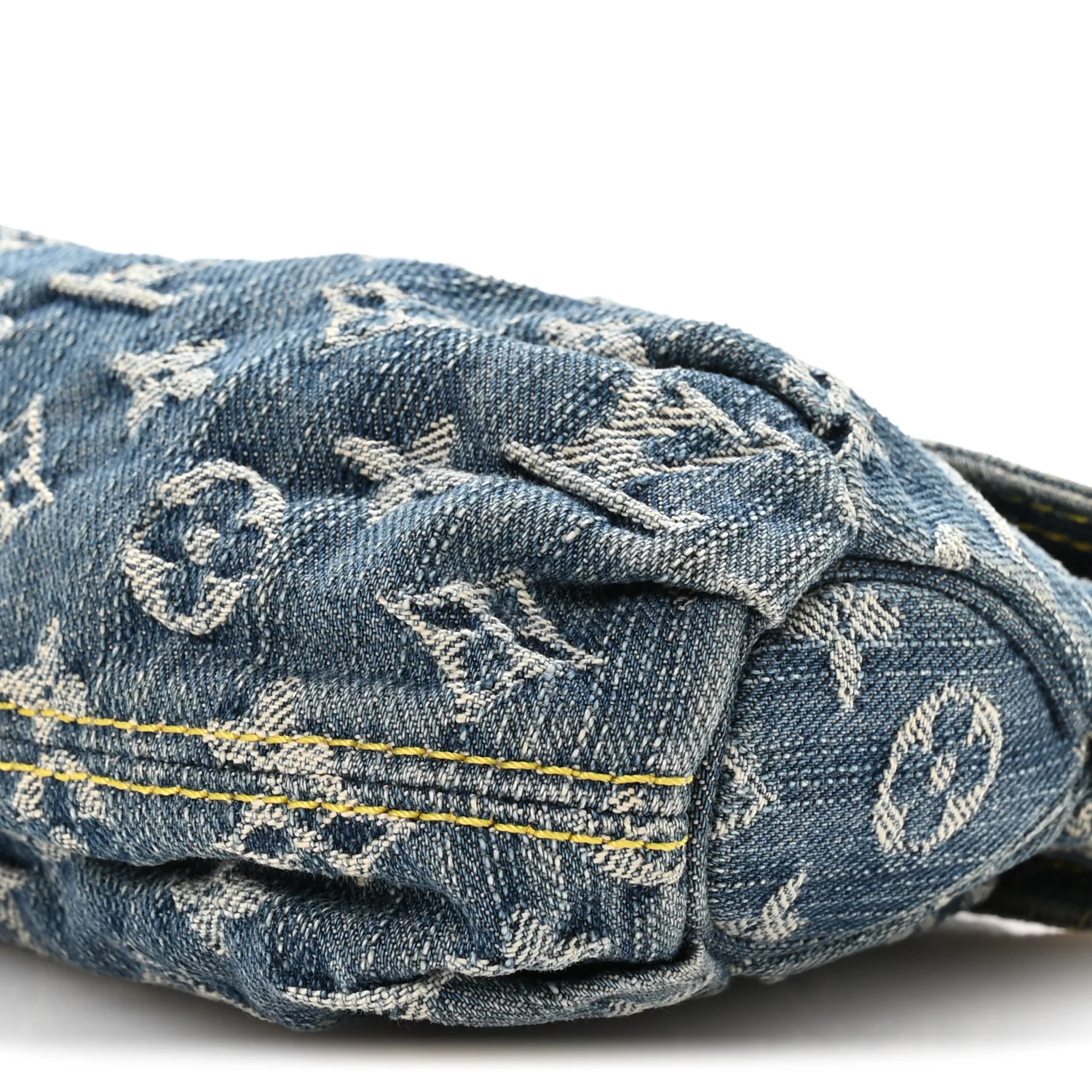 Monogram Denim Mini Pleaty Blue - Top Club